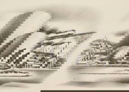 Albert Heckman lithograph: Albert Heckman (1893-1971) Industrial Scene lithograph, estate stamped lower right. 16 x 23 1/2'' Provenance: Private collection- Baltimore, MD