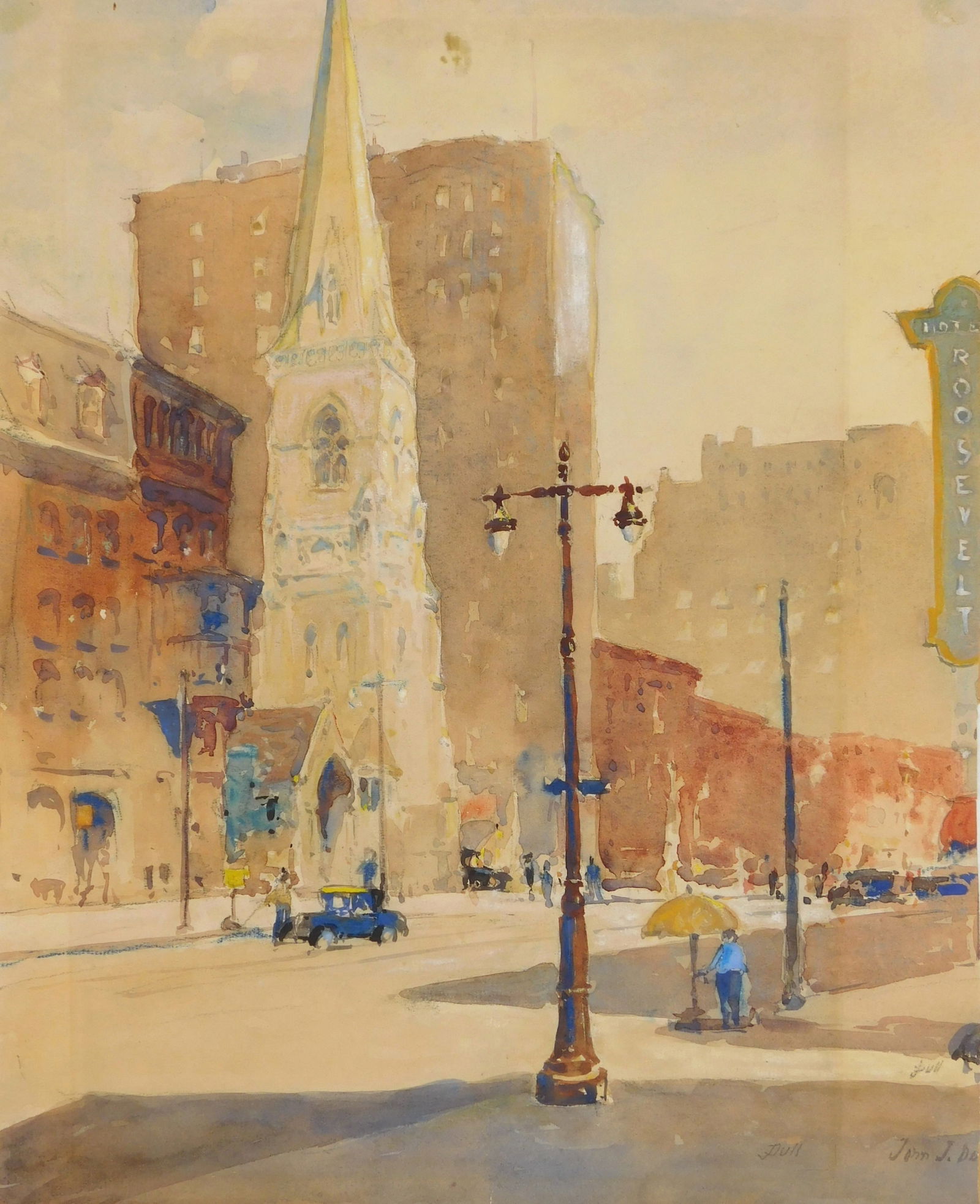 John J. Dull watercolor (1 of 6)