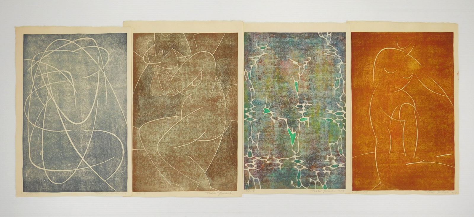 4 Toshi Yoshida woodblocks (1 of 6)
