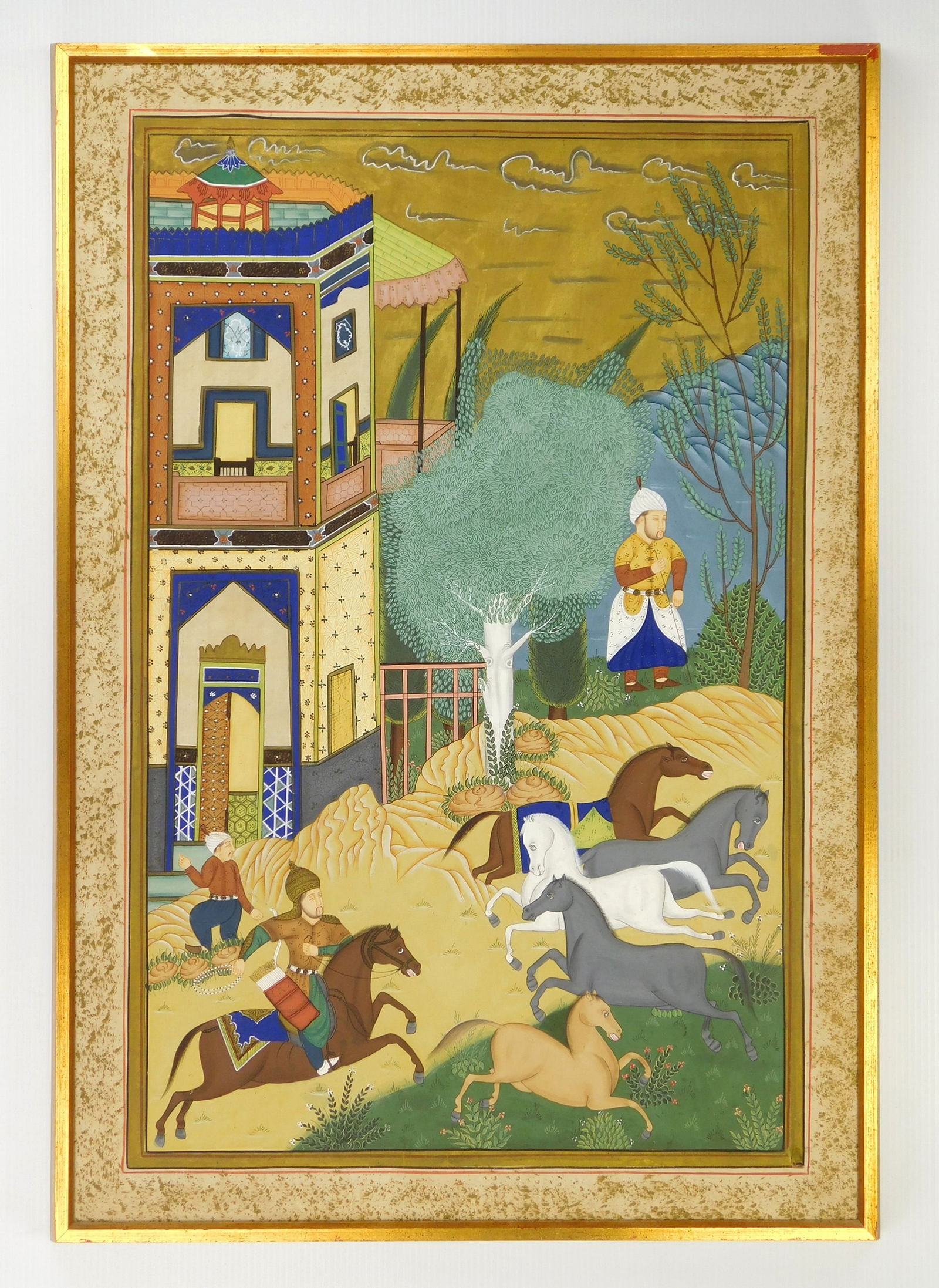 Eastern Indian hand-painted silk (1 of 4)