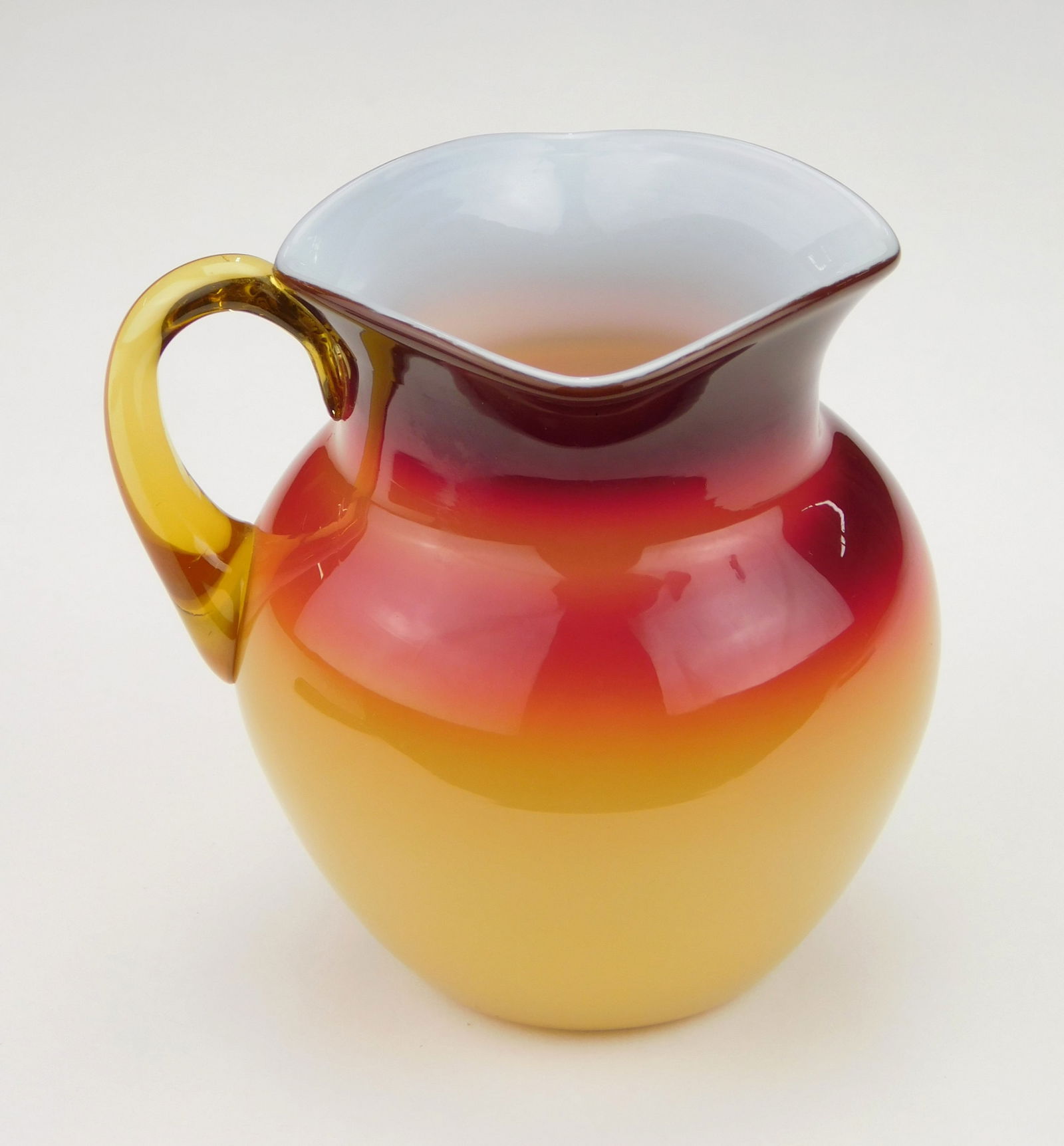 Wheeling peachblow pitcher (1 of 5)