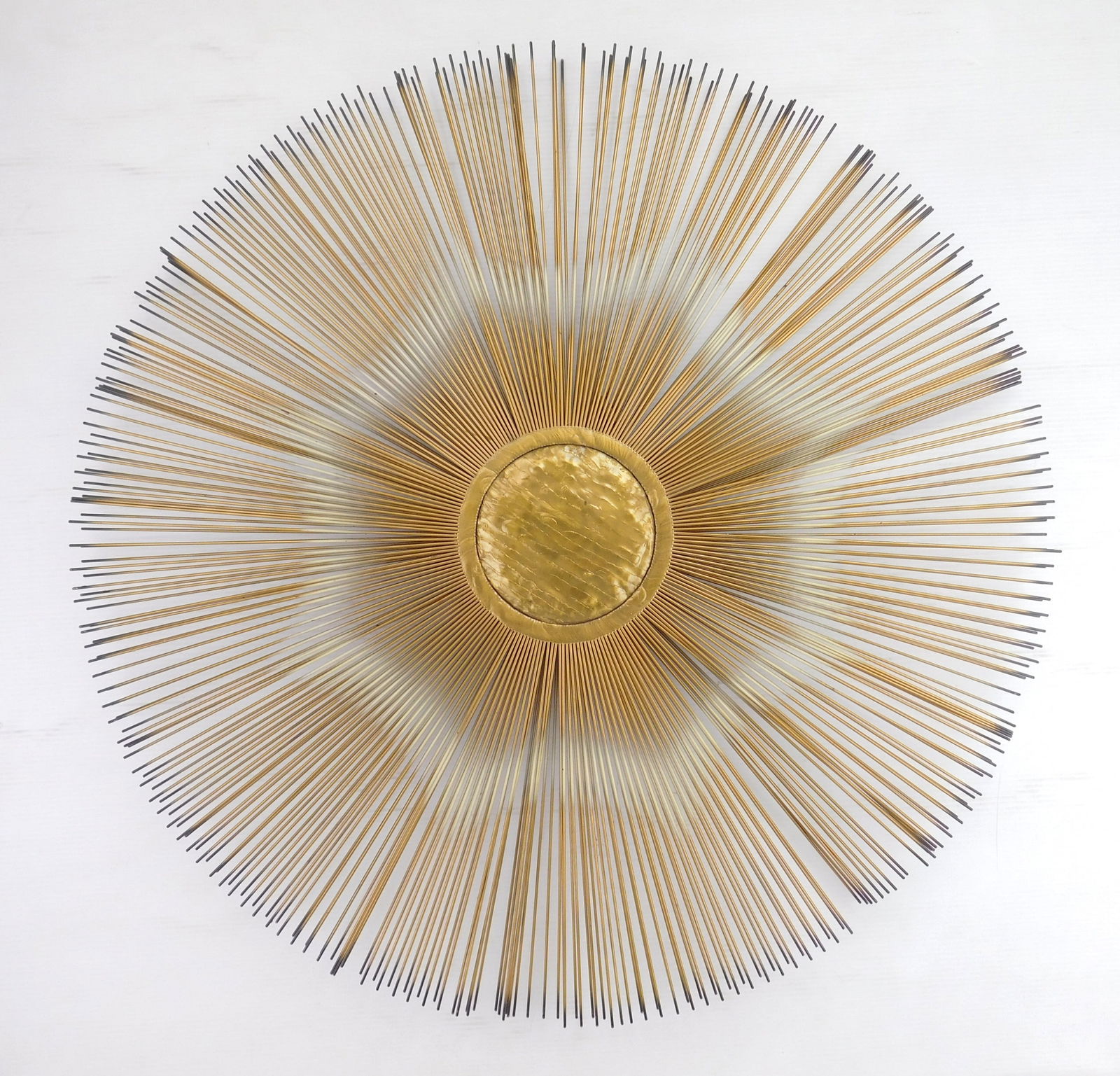 Casa Devall MCM metal sunburst wall sculpture (1 of 4)
