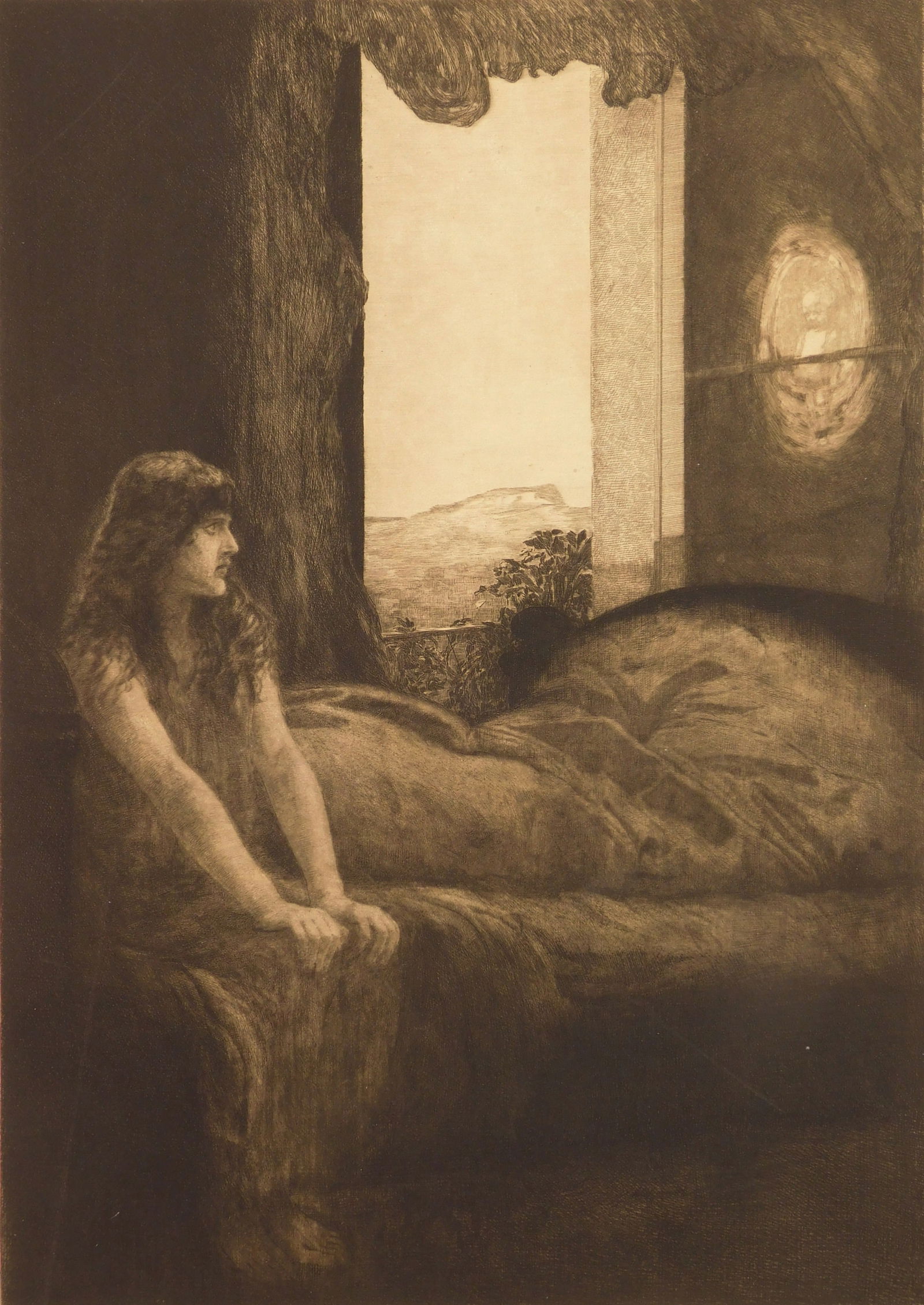 Max Klinger (German 1857-1920) etching (1 of 5)