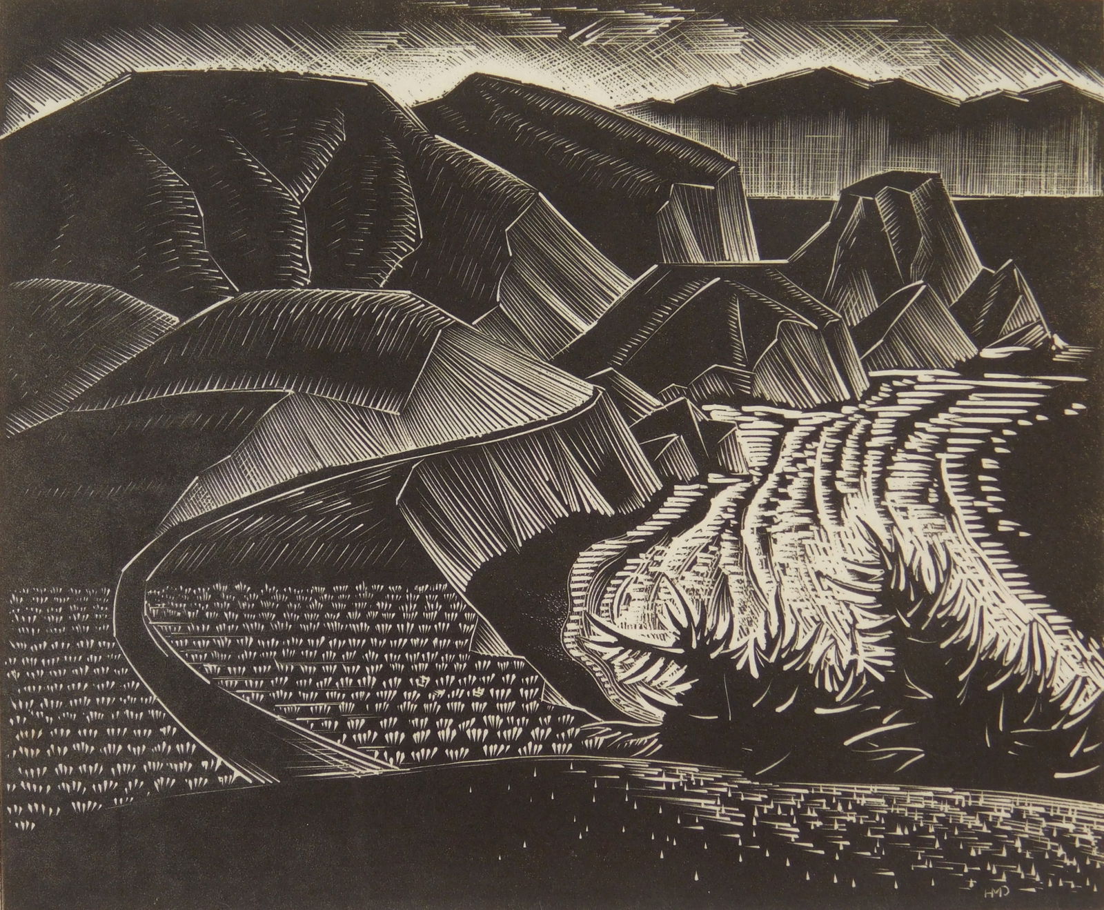 H. Mallette Dean (1907-1975) wood engraving (1 of 4)