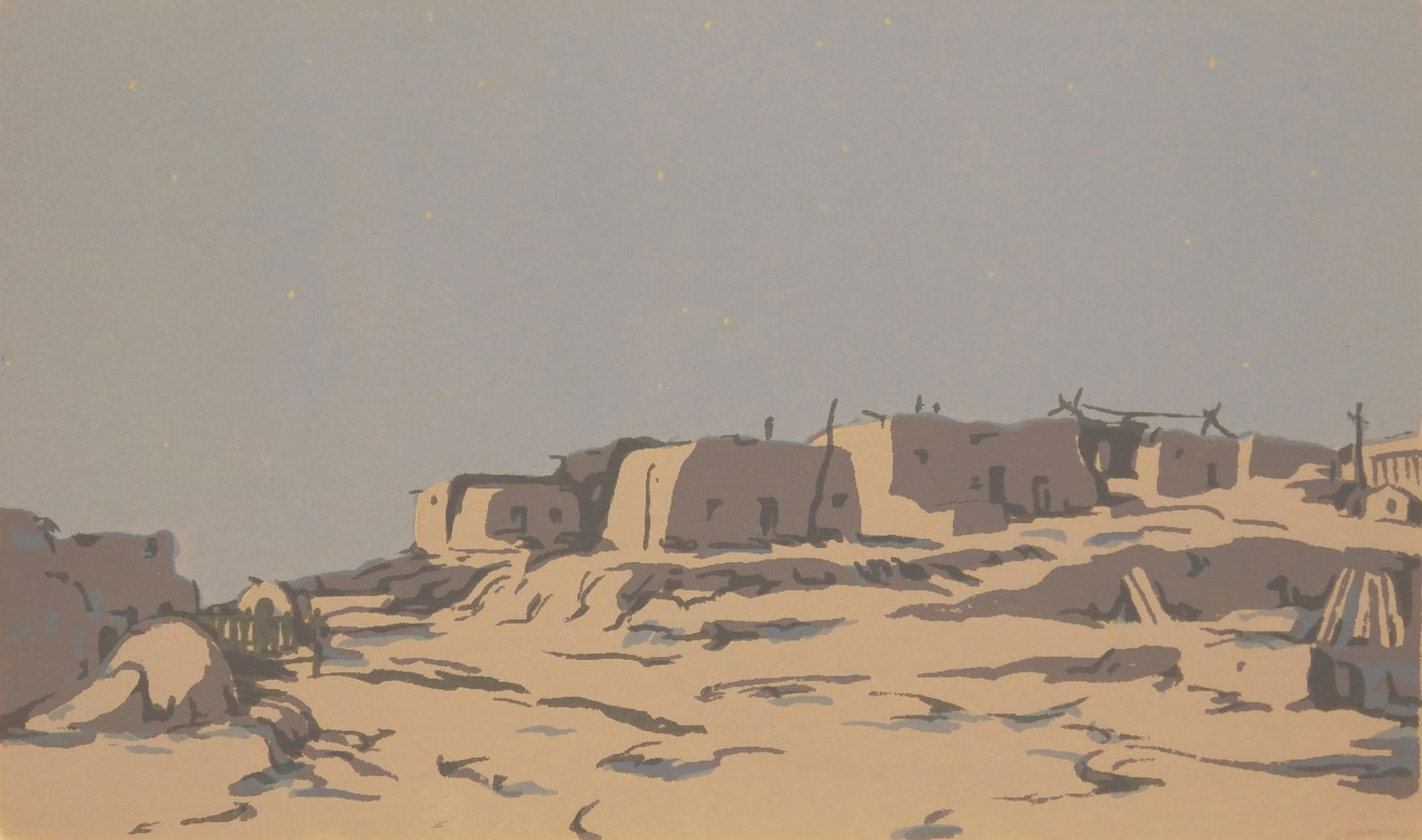 Norma Bassett Hall (1889-1957) silkscreen (1 of 4)