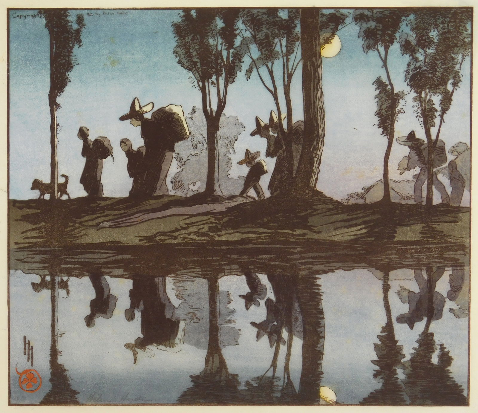 Helen Hyde ( 1868-1919) woodcut (1 of 4)