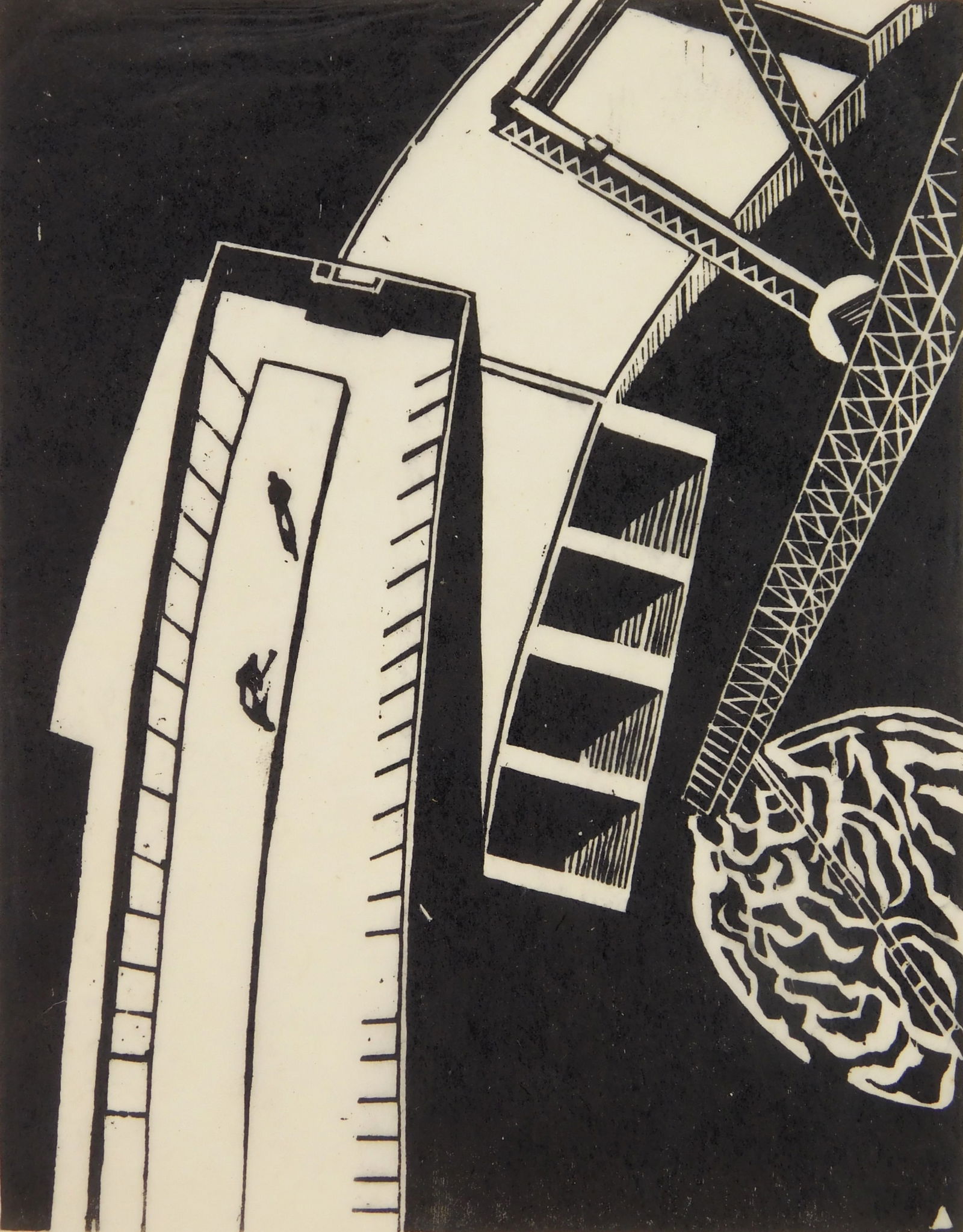 Wallace Duncan Inverarity (1904-1968) woodblock (1 of 4)