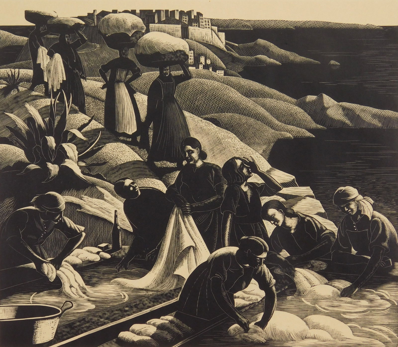 Clare Leighton (1898-1989) wood engraving (1 of 4)