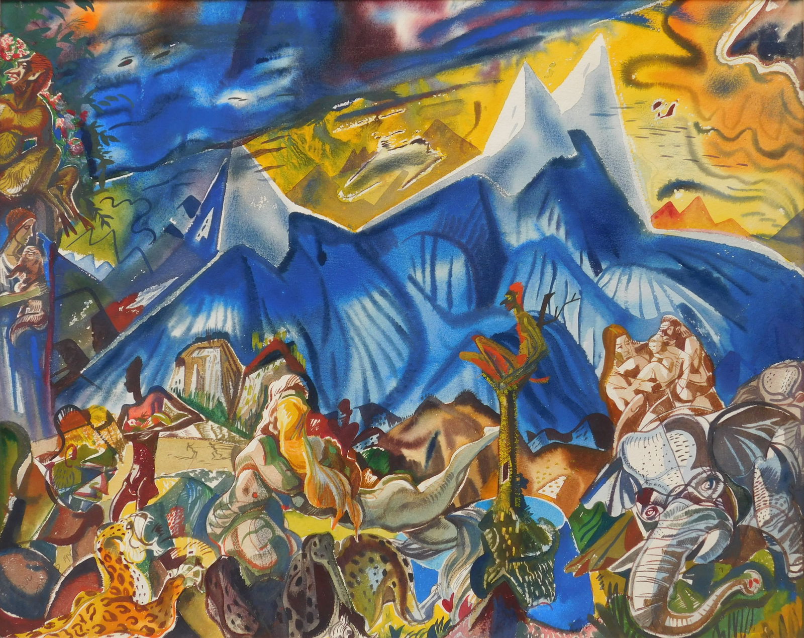 Paul B. Travis (1891-1975) watercolor (1 of 3)