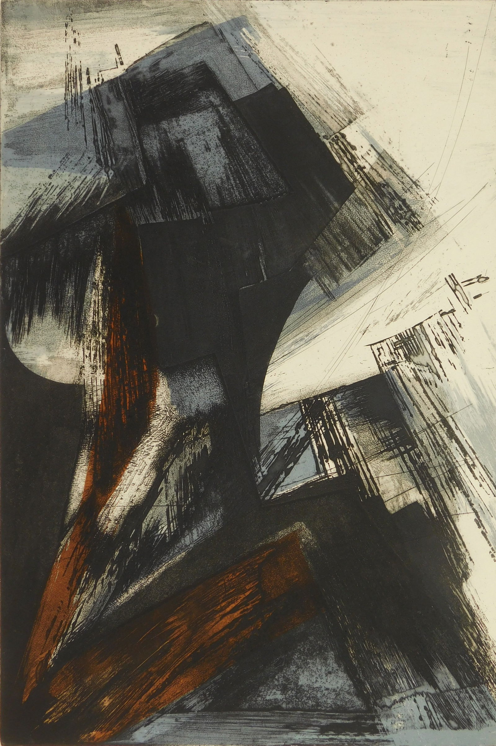 Terry Haas (American 1923- 2016) etching (1 of 4)