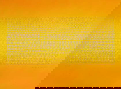 Paul Maxwell (American 1925-2015) embossed silkscreen: Untitled silkscreen on cast paper, signed and numbered 52/75 in pencil. 22 1/2 x 30" Provenance: Private collection- Cleveland, OH