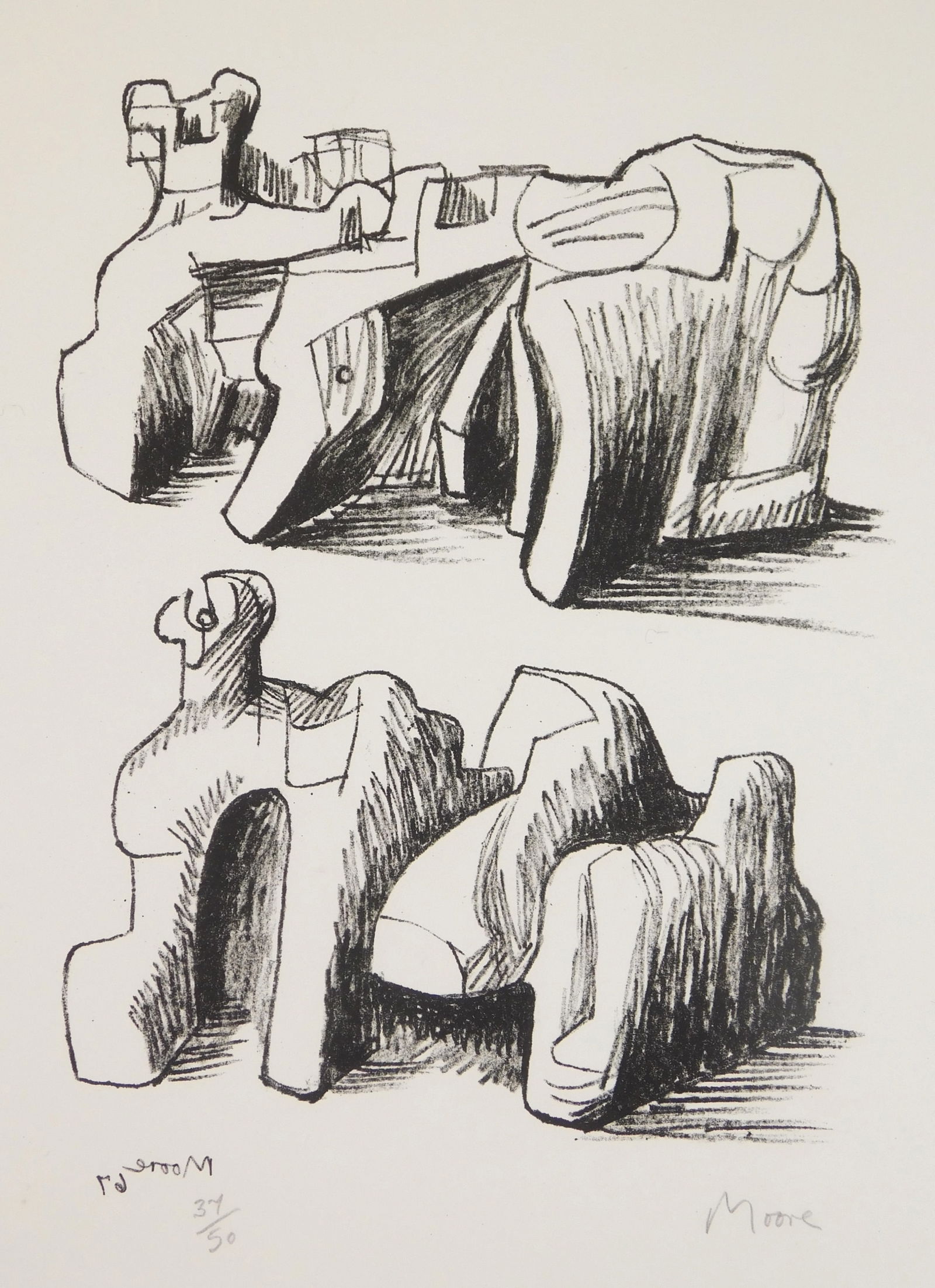 Henry Moore (British 1898-1986) lithograph (1 of 4)