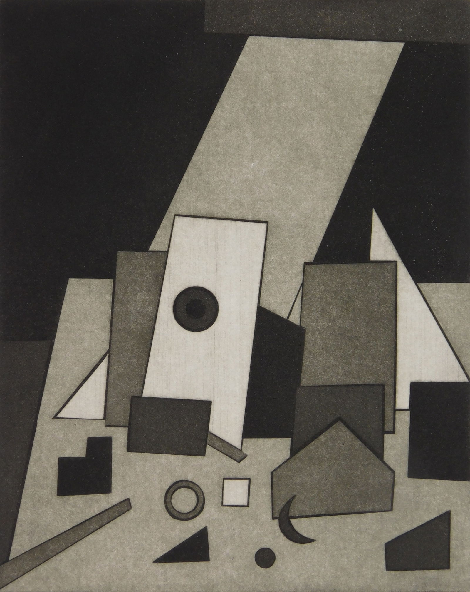 Phyllis J. Roger (American 1925-2014) mezzotint (1 of 4)