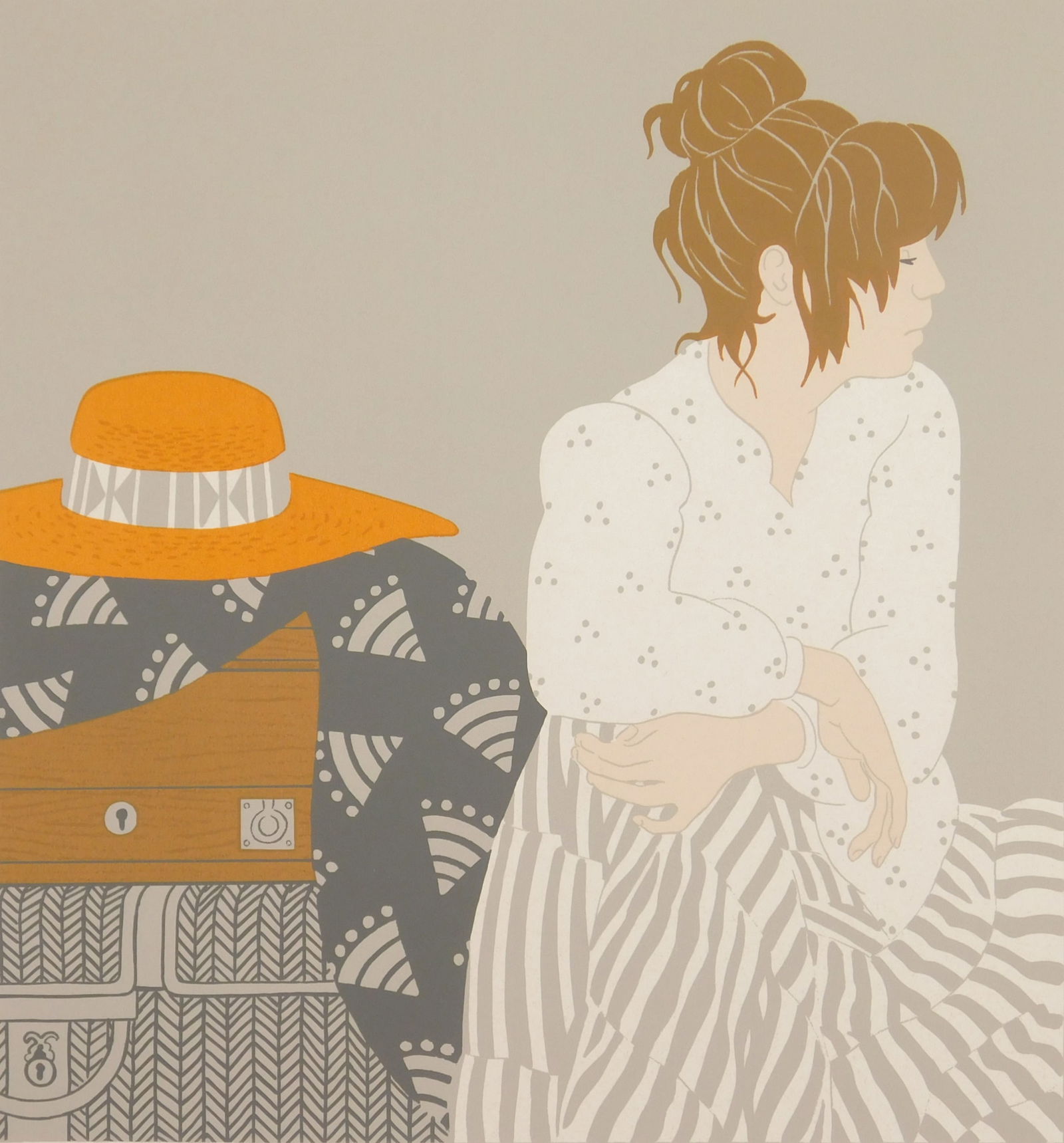 Phyllis Sloane (American 1921-2009) silkscreen (1 of 4)