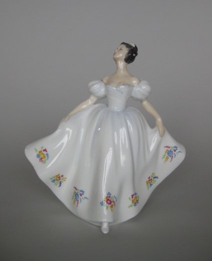 Royal Doulton porcelain figurine: Royal Doulton porcelain figurine- ''Kate''- HN 2789, designed by M. Davies, issued 1978-1987. 7 1/2''