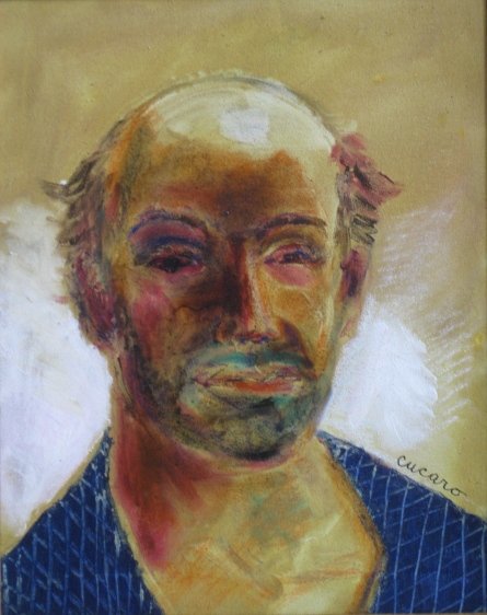 Pascal Cucaro oil: Pascal Cucaro- ''Self-Portrait''- oil on canvas, signed Cucaro lower right, very good condition. 16 x 20'' Provenance: Cory Galleries, San Francisco, California.