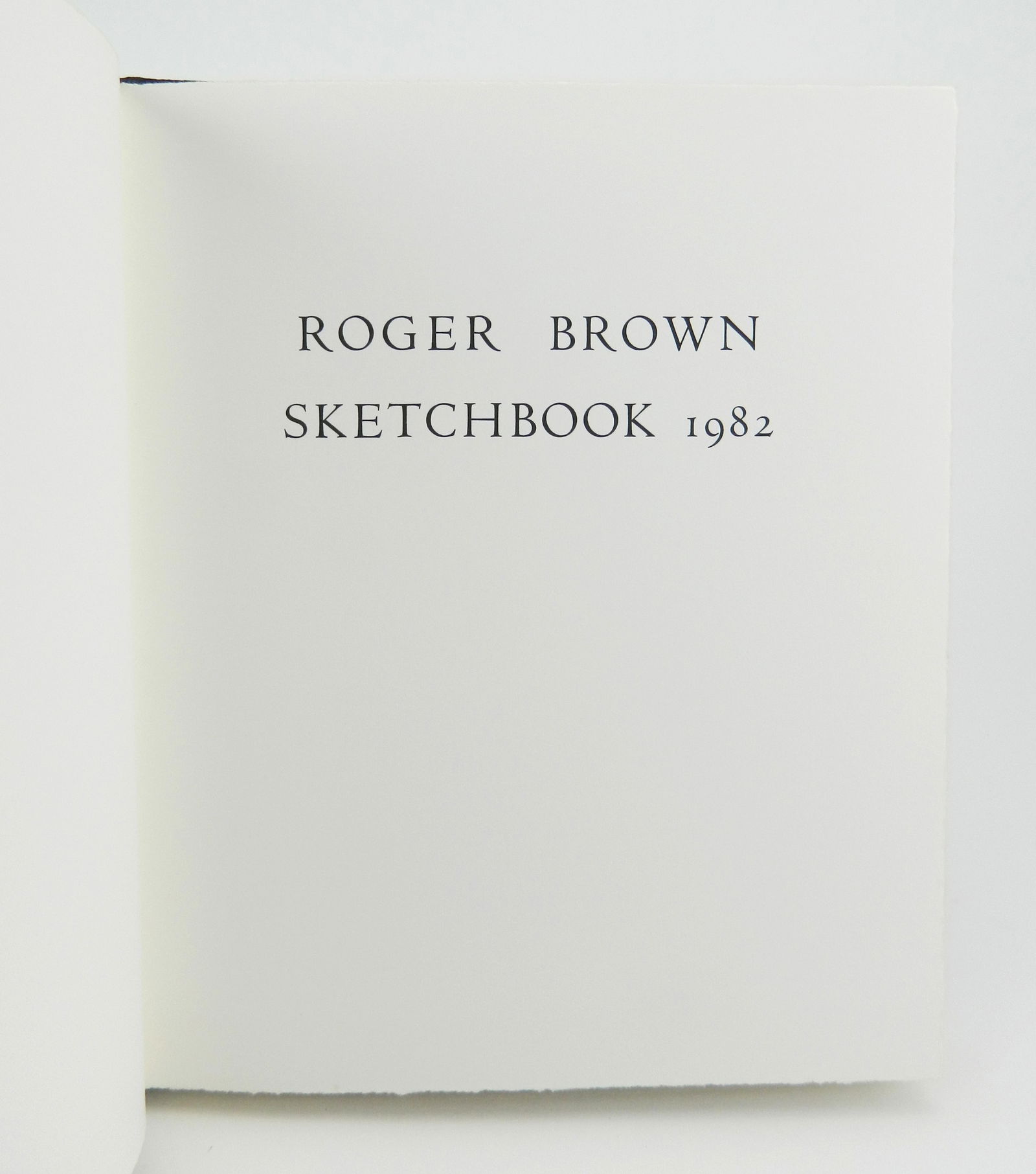 Roger Brown (American, 1941-1997) 'Sketchbook 1982: 1983, having (20) lithographic and (2) photographic plates, published by Styria Press, NY, bound and slip-cased; Provenance: Phyllis Seltzer Trust- Cleveland, OH