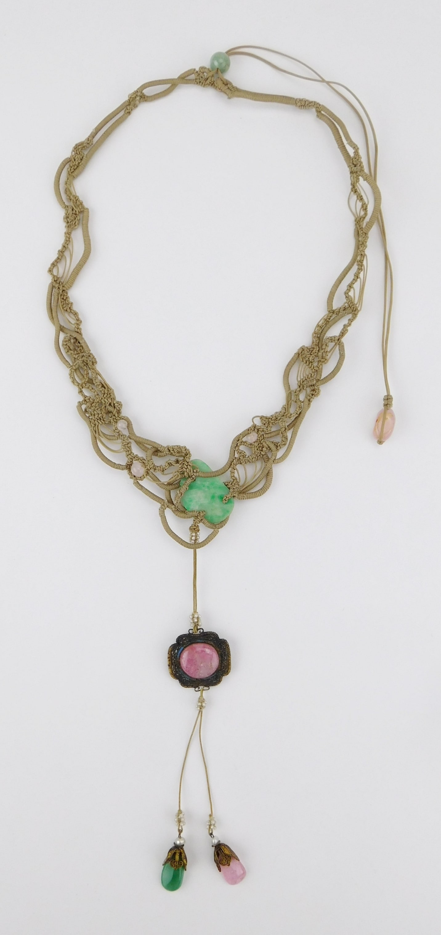 Simone Samuels (American 1929-2020) macrame necklace (1 of 3)