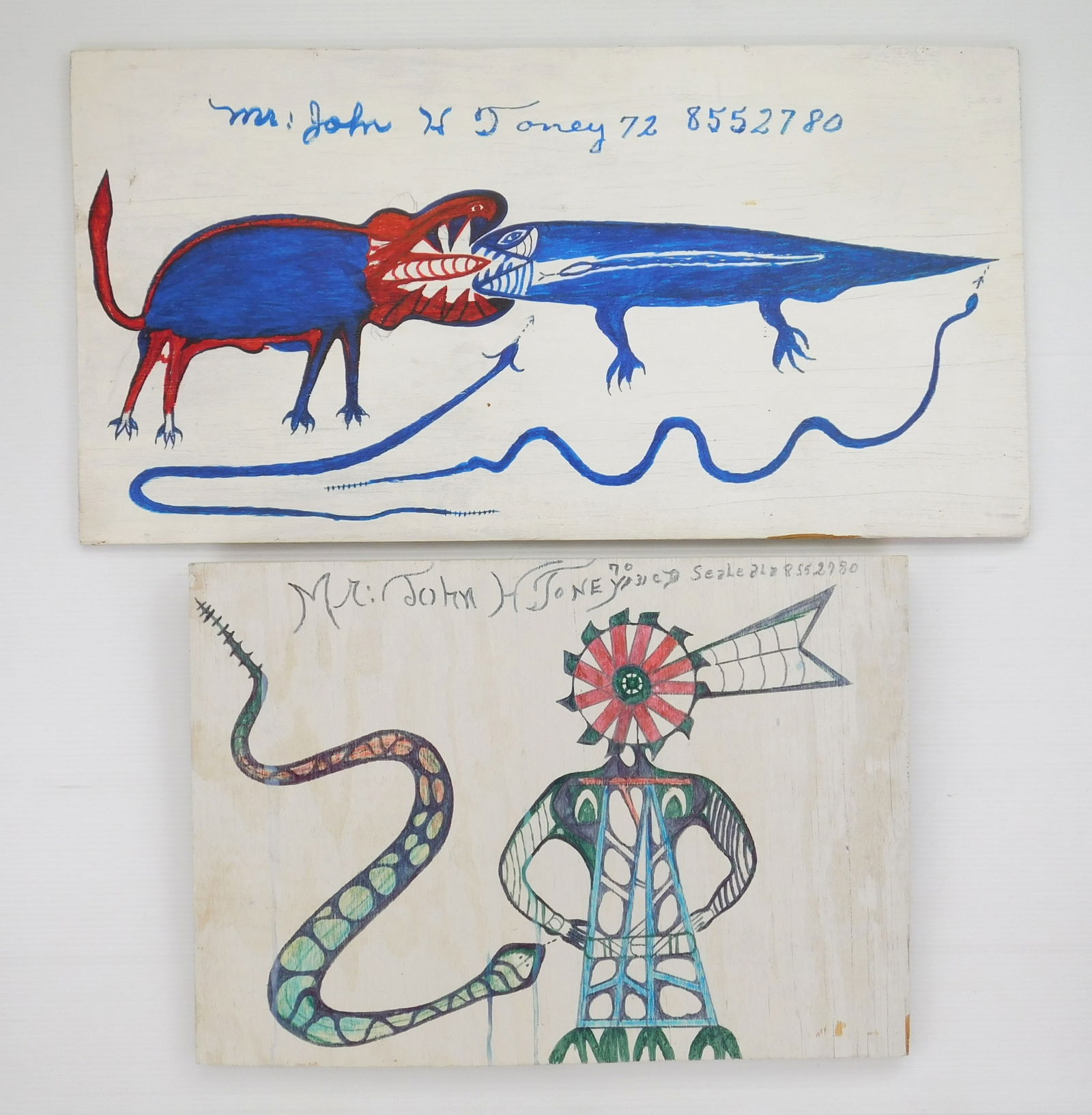 2 John Henry Toney (American 1928- ) paintings (1 of 5)