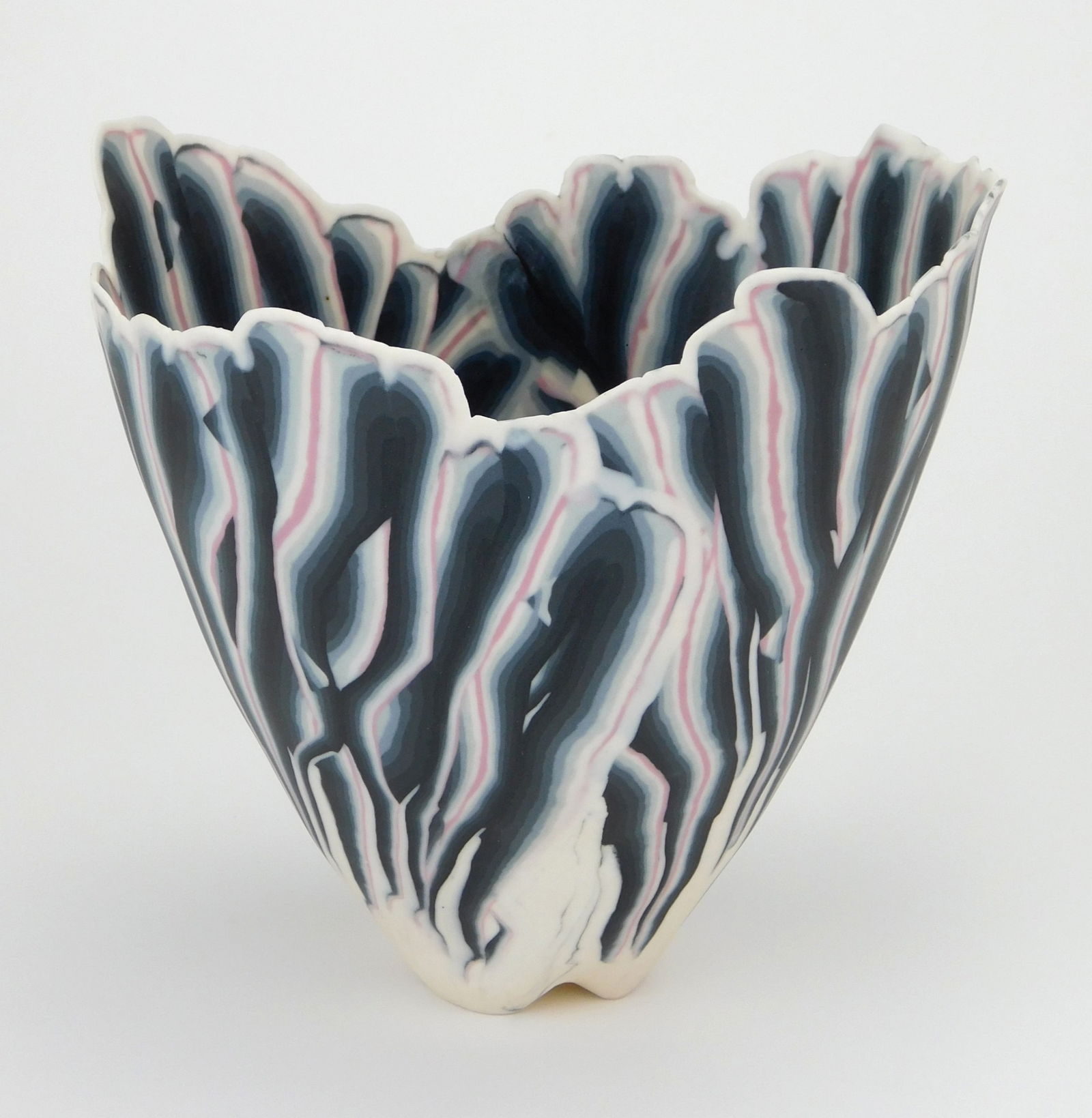Curtis Benzle (American 20th c.) porcelain vase (1 of 6)