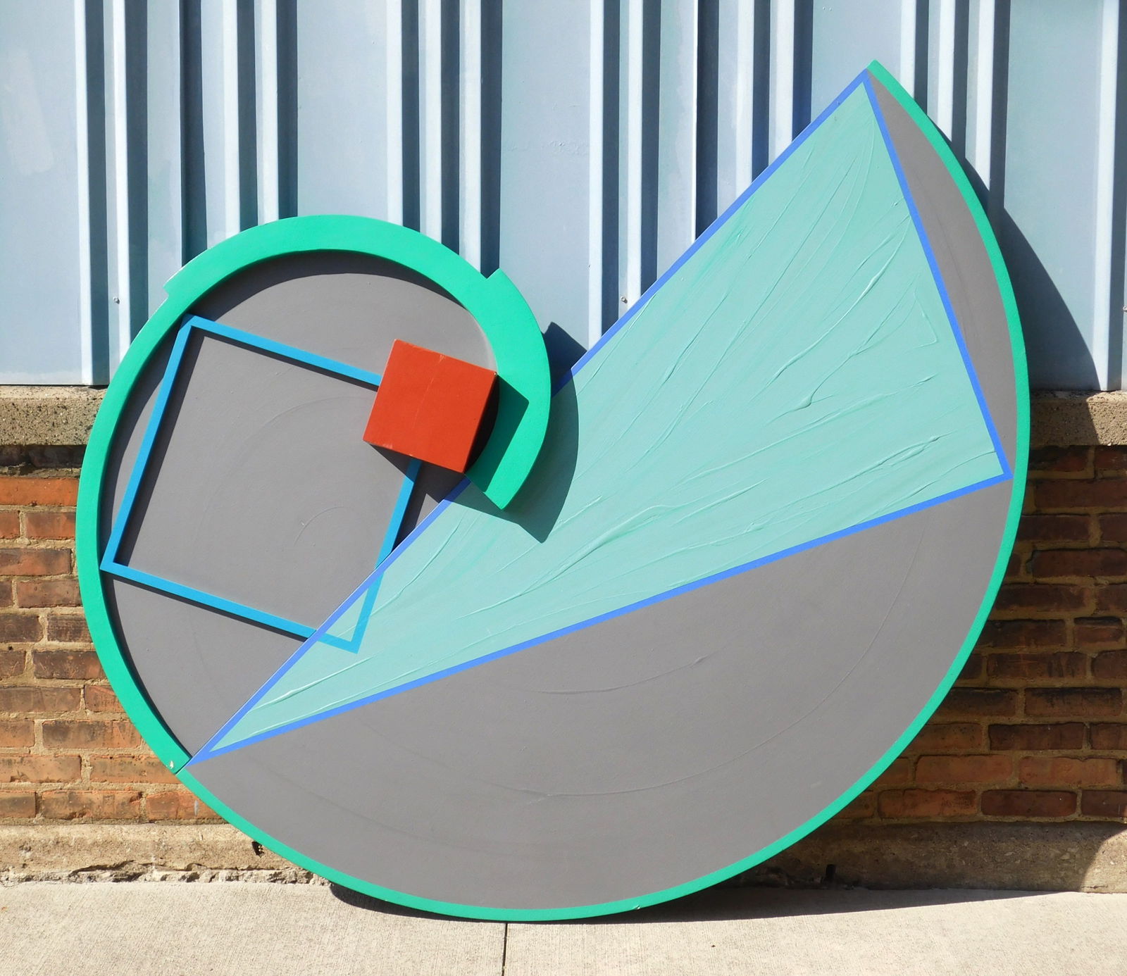 John Pearson (American, 1940- ) oil: Arc and Section Series oil on shaped board, 1983, signed, titled and dated verso. 67 x 78 x 1 3/4" Provenance: Private collection- Indianapolis, IN