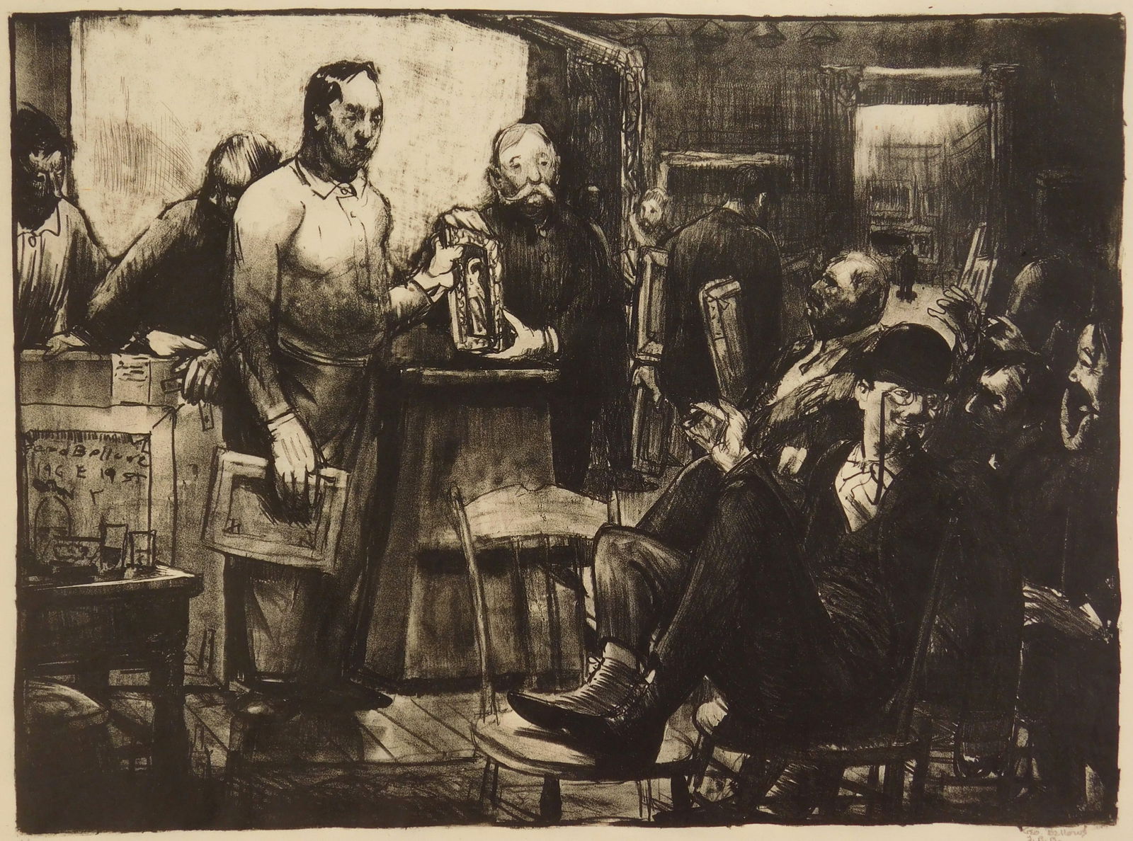 George Bellows (American, 1882-1925) lithograph (1 of 5)