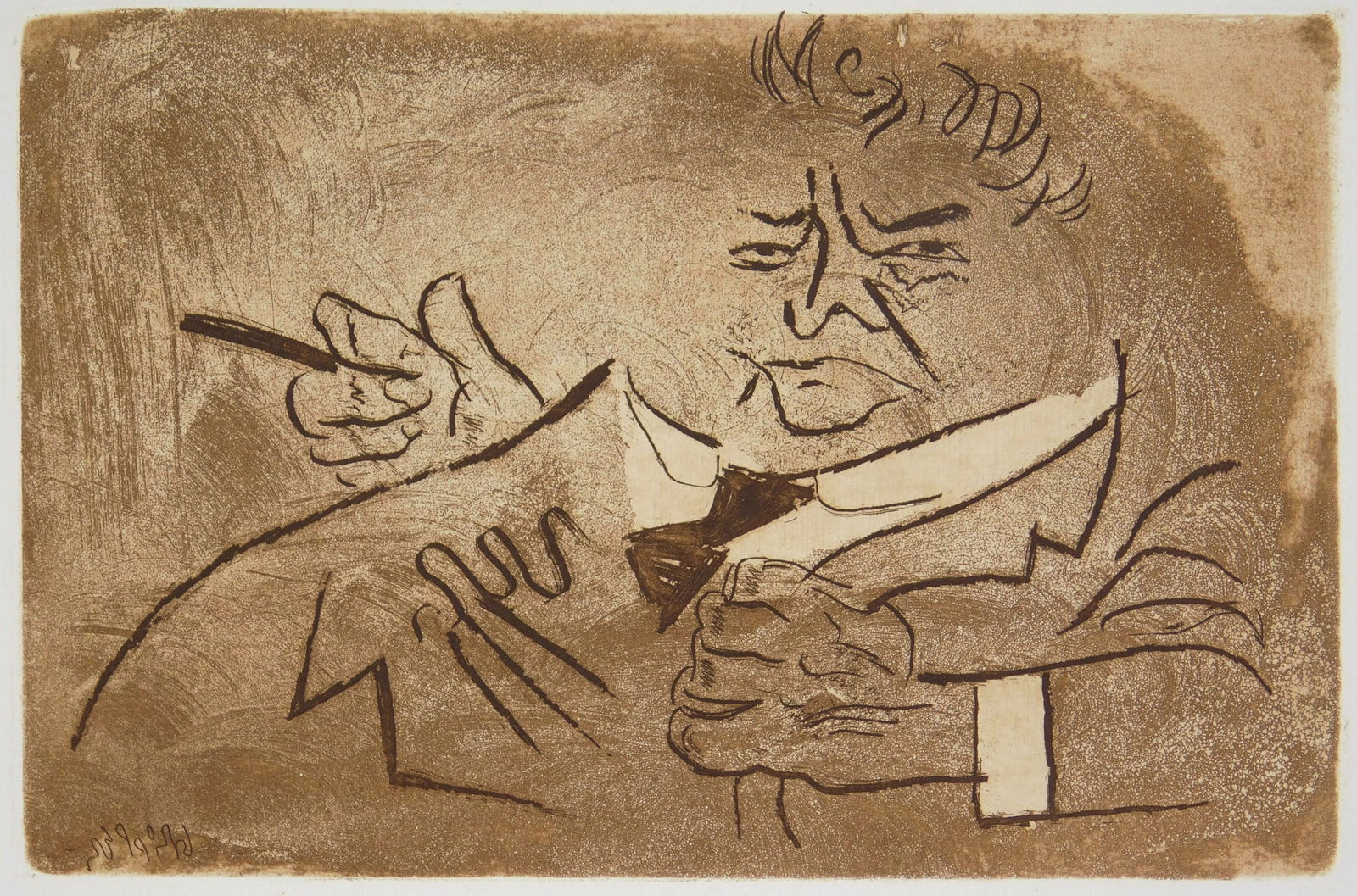 William Gropper (American, 1897-1977) etching (1 of 5)