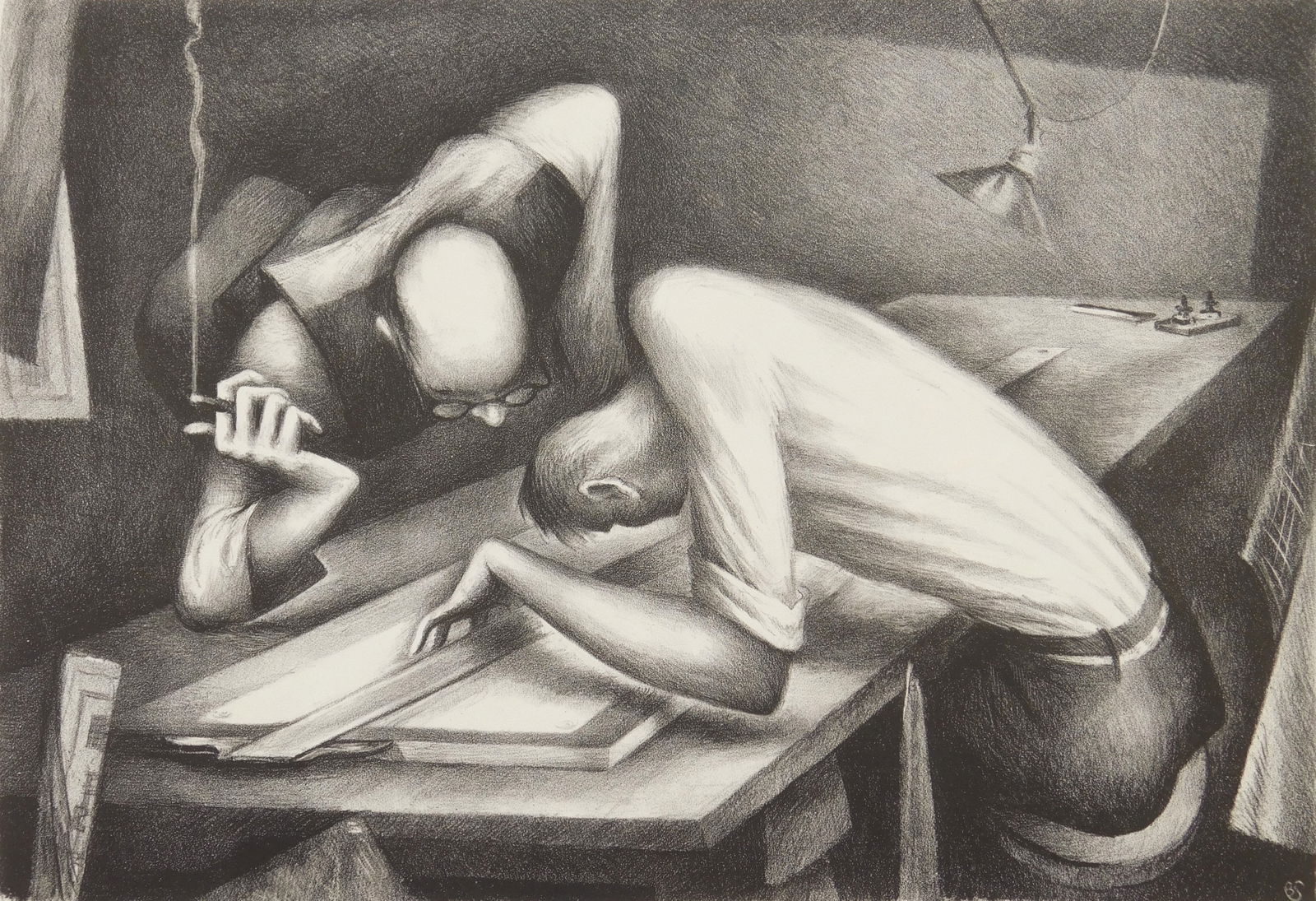 Benton Spruance (American, 1904-1967) lithograph (1 of 4)