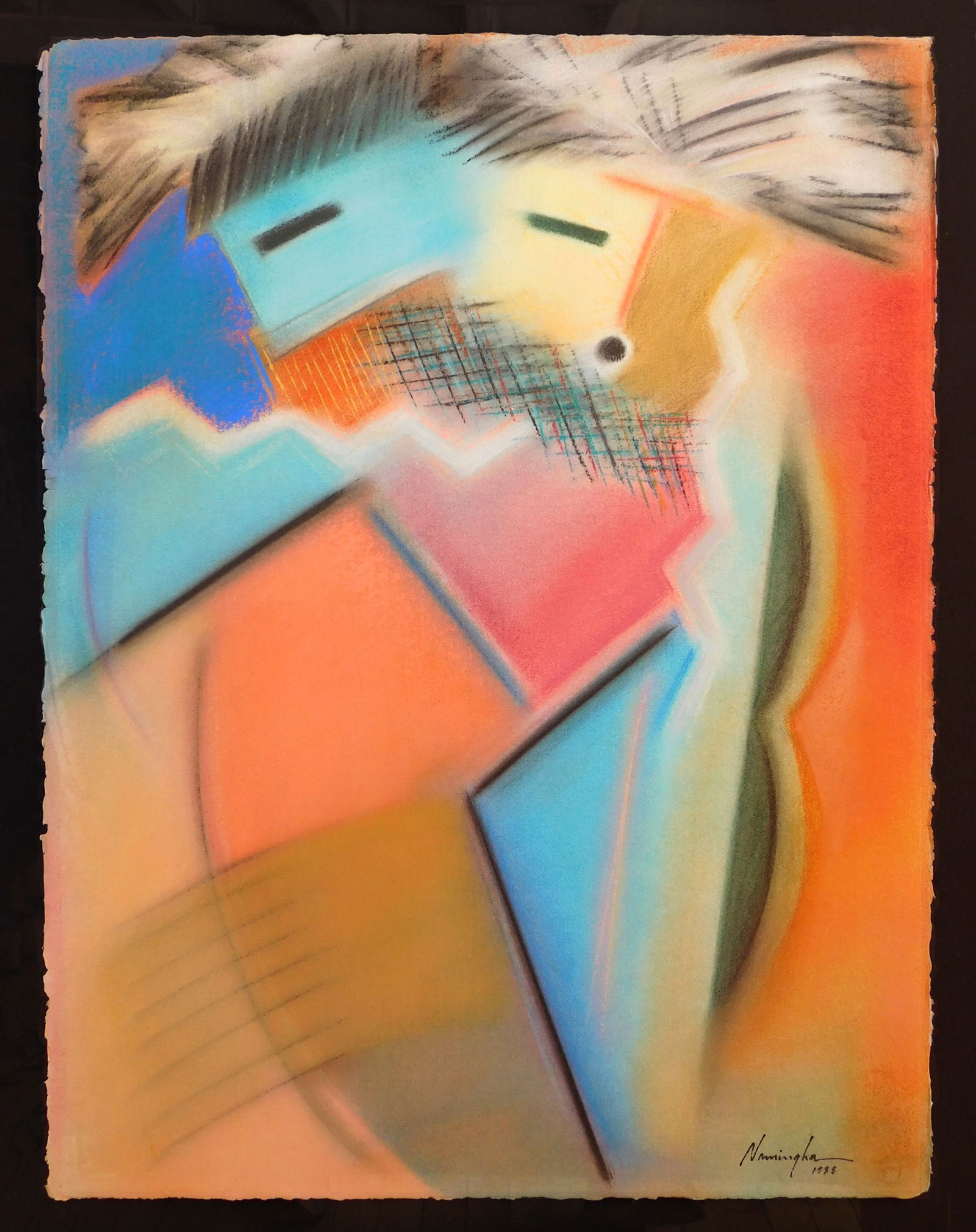 Dan Namingha (American, 1950- ) gouache (1 of 3)