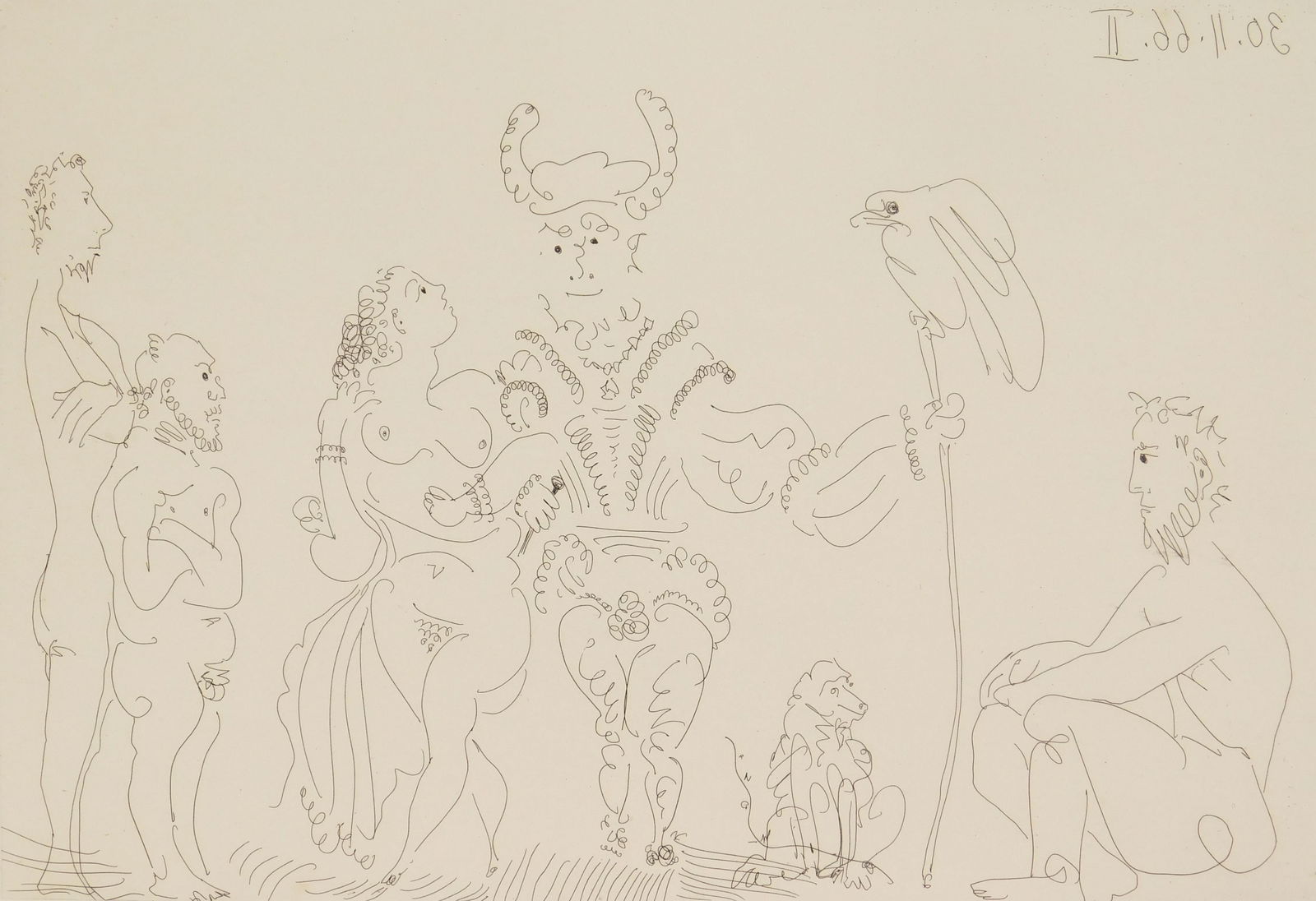 after Pablo Picasso (Spanish, 1881-1973) etching (1 of 4)