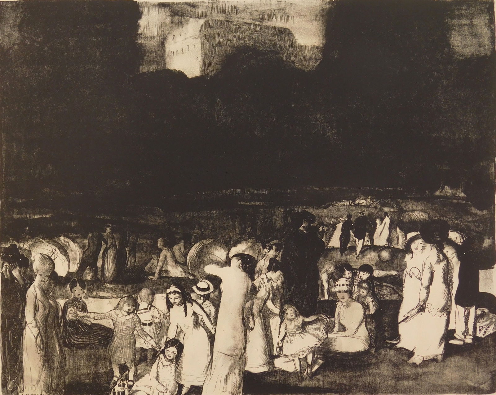 George Bellows (American, 1882-1925) lithograph (1 of 4)