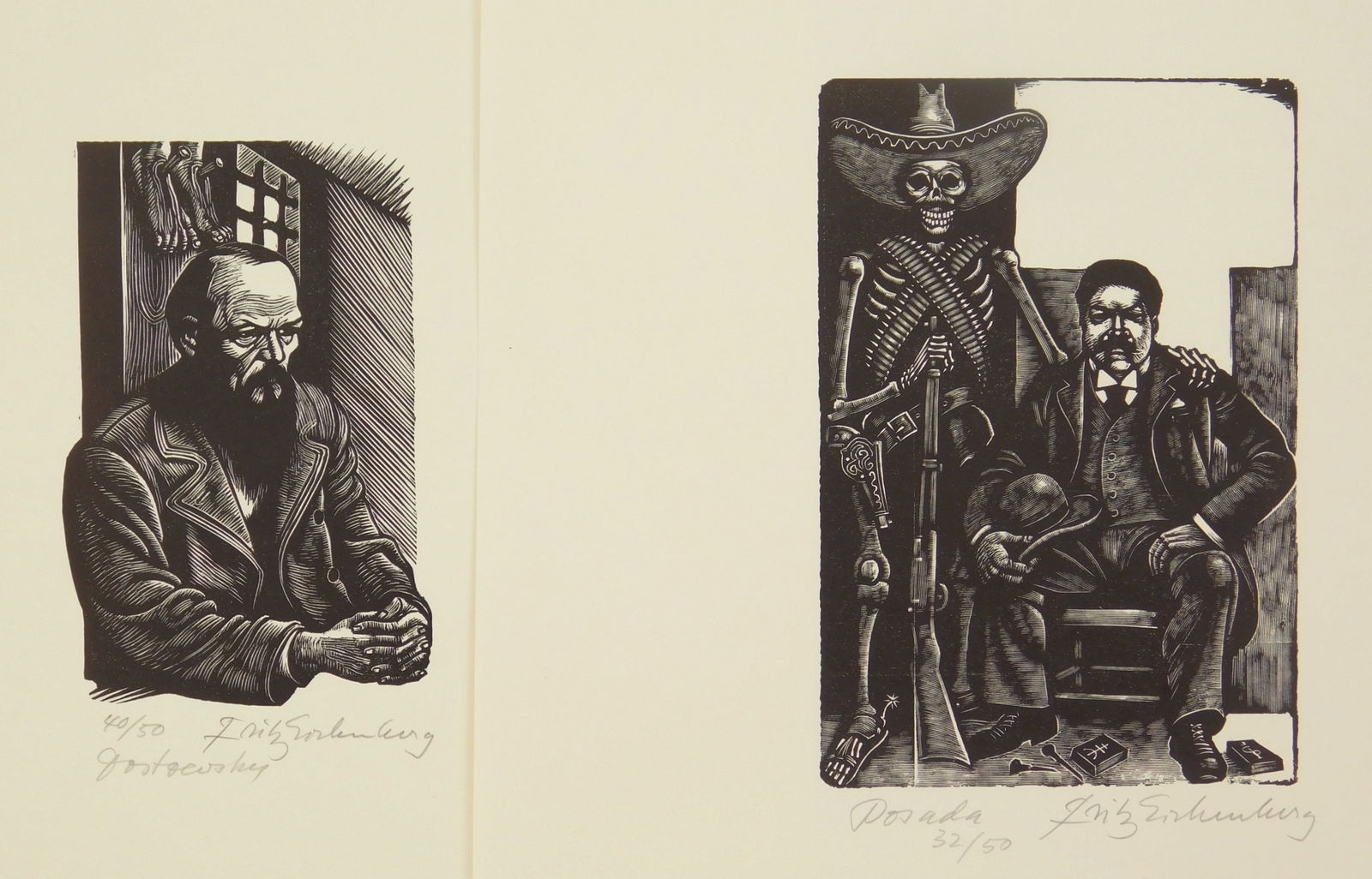 Fritz Eichenberg (American, 1901-1990) wood engravings (1 of 8)