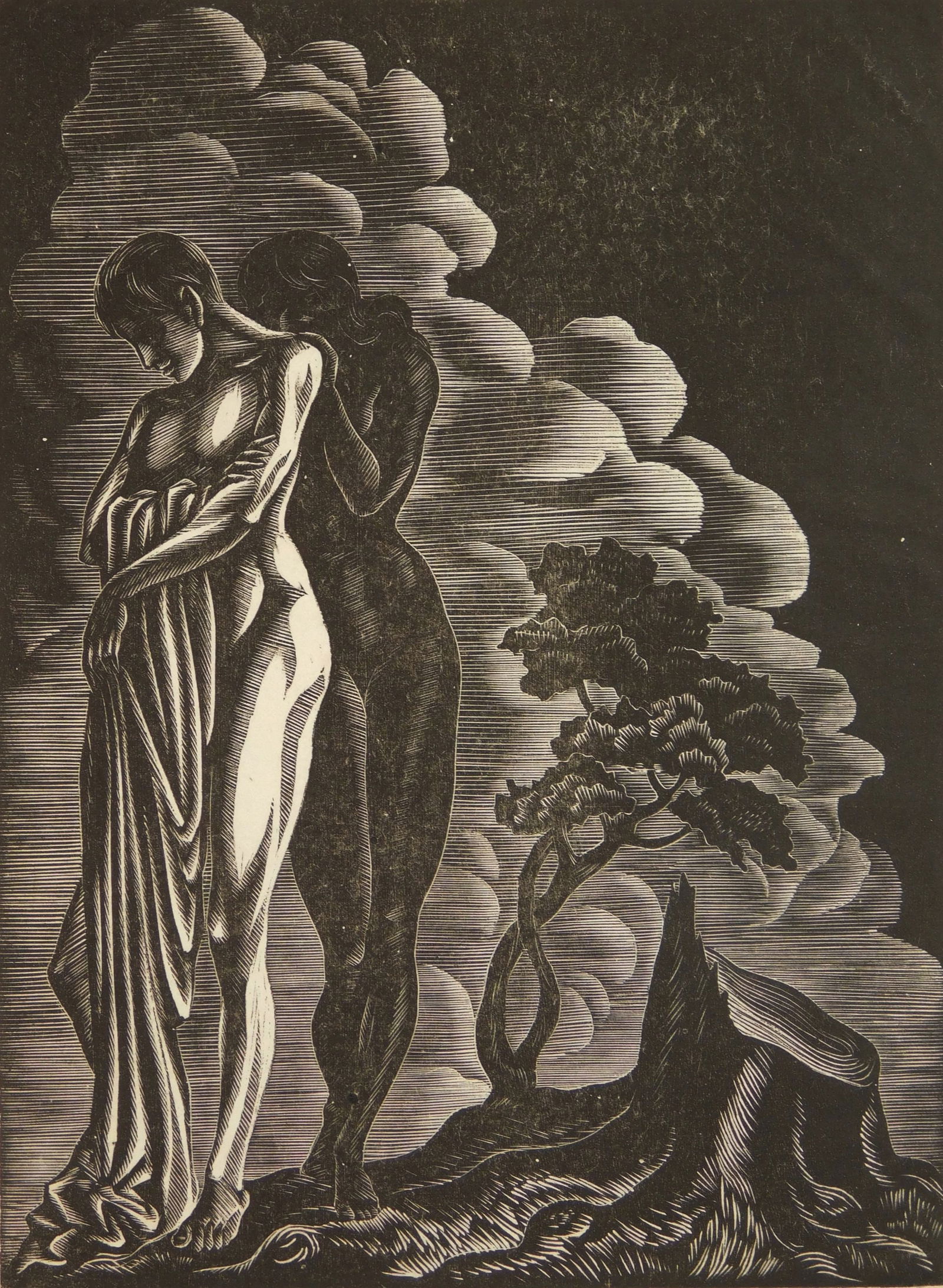 Isaac Friedlander (American, 1890-1968) wood engraving (1 of 4)