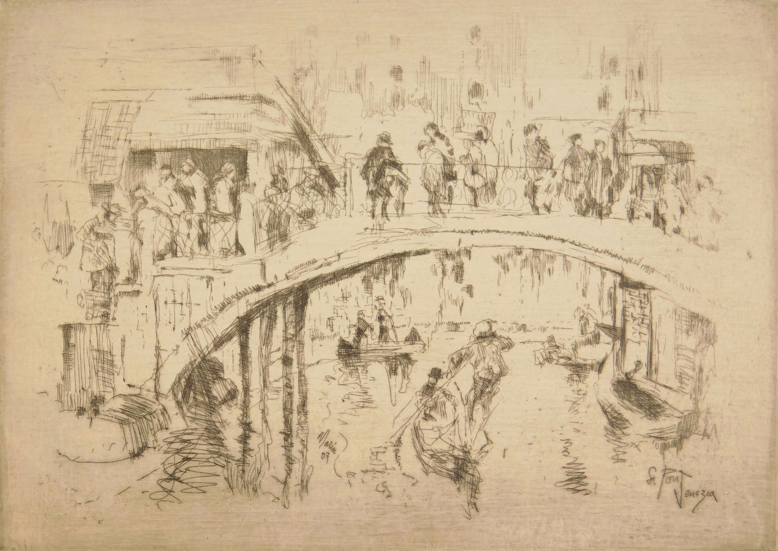 John Marin (American, 1870-1953) etching (1 of 3)