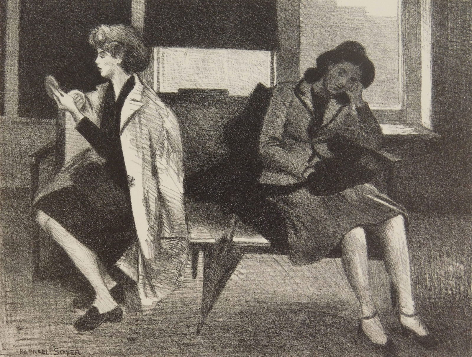 Raphael Soyer (American, 1899-1987) lithograph (1 of 4)