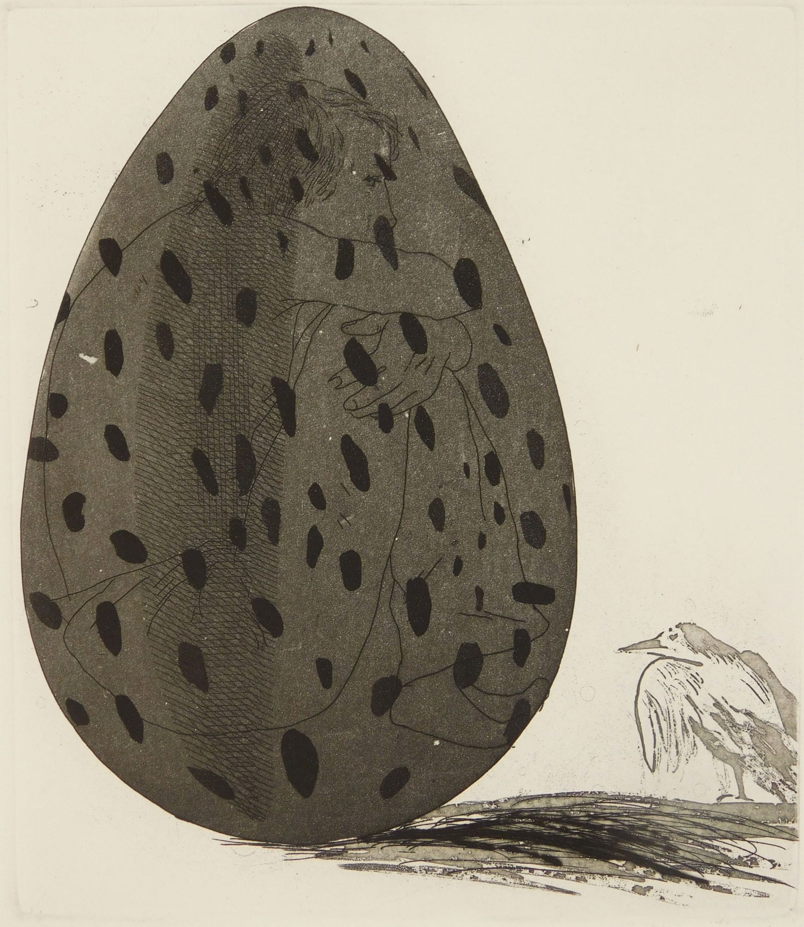 David Hockney (British, 1937- ) etching (1 of 4)