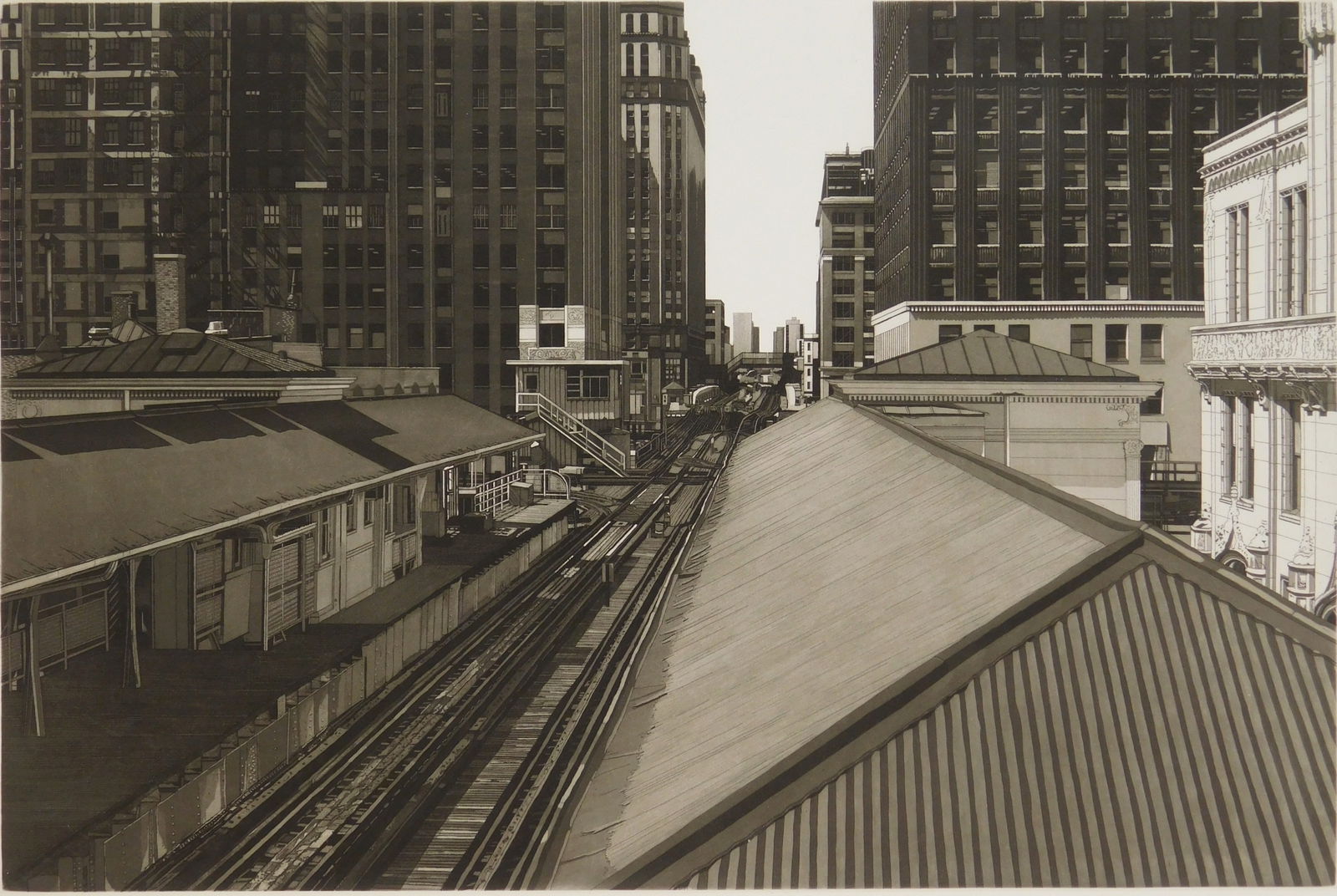 Martin Levine (American 1945- ) etching (1 of 4)