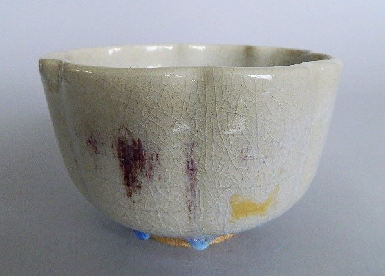 Edgar Littlefield ceramic bowl: Edgar Littlefield (American 1905- ?)- Untitled- ceramic bowl with heavy drip reduction glaze, 1932, marked 19 EL 32. 3 7/8''h Illustrated pg. 164- Forster, Ken- Alternative American Ceramics 1870-1955