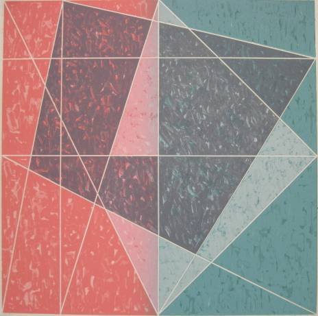 Jack Tworkov lithograph: Jack Tworkov (American 1900-1982)- ''T. L. #7''- lithograph in colors, 1978, signed, dated and titled in pencil, a print Club of Cleveland Special publication in 19779, very good condition. 24 x 24''