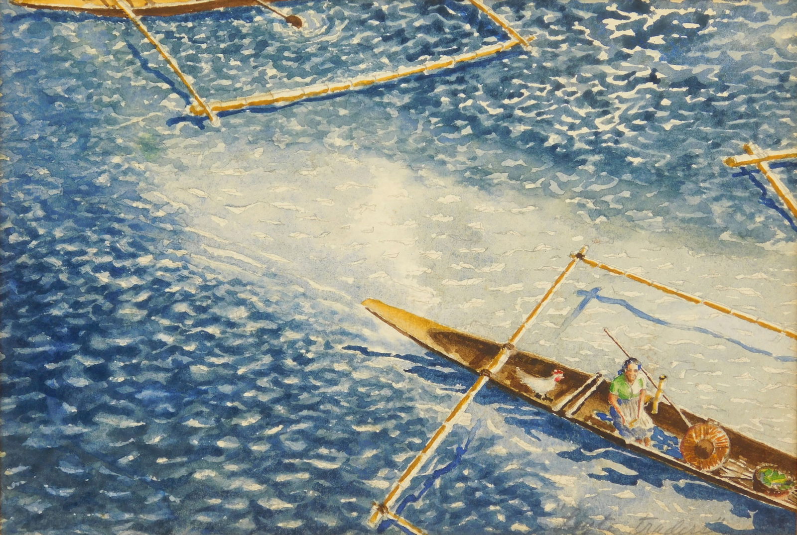 20th c. American School watercolor (1 of 4)