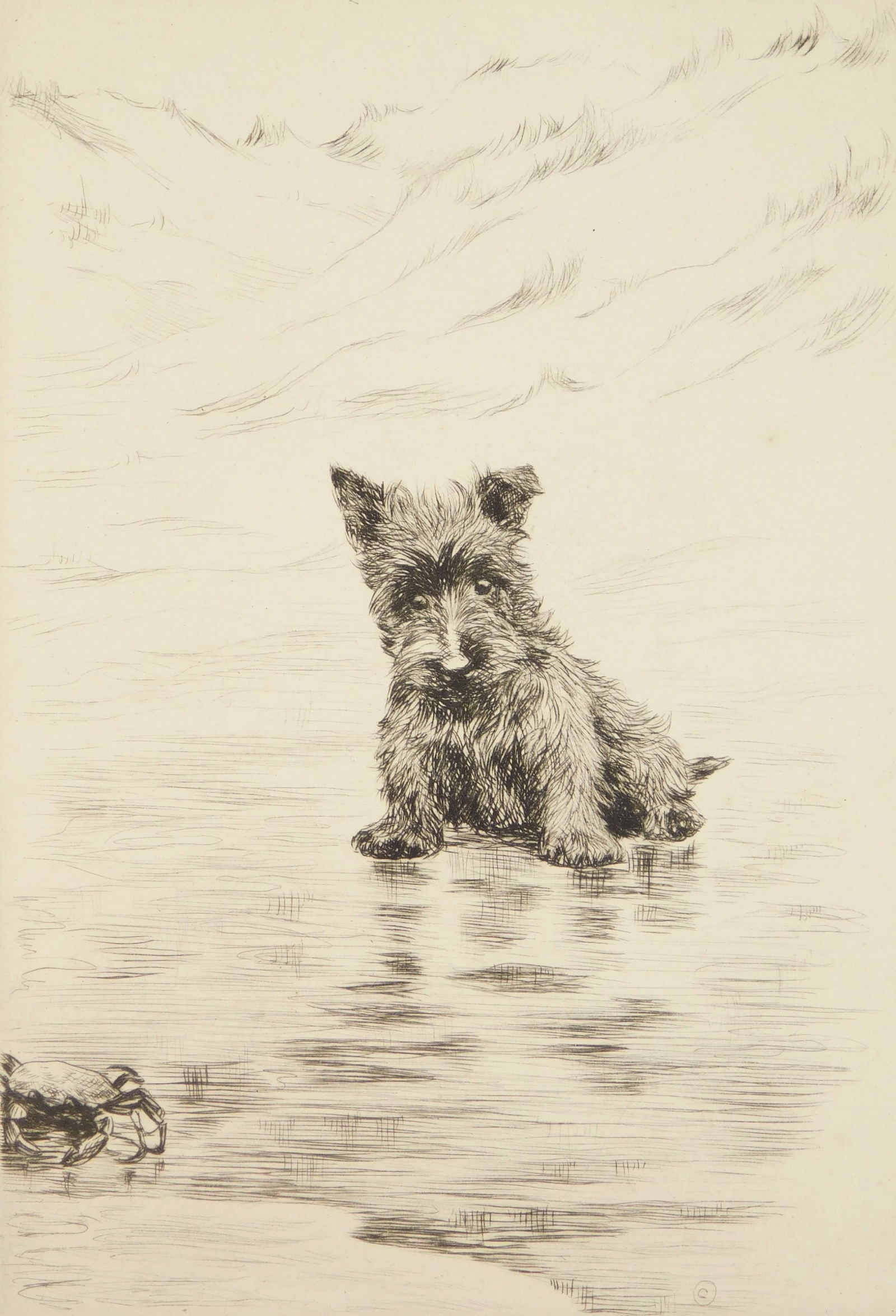 Marguerite Kirmse (American, 1885-1954) etching (1 of 4)