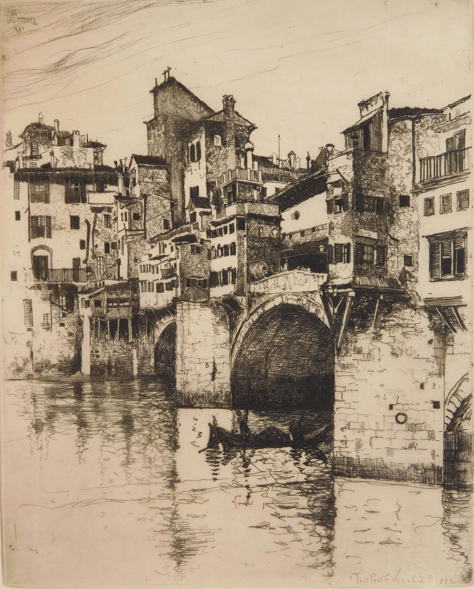 Joseph Pennell (American, 1860-1926) etching (1 of 5)