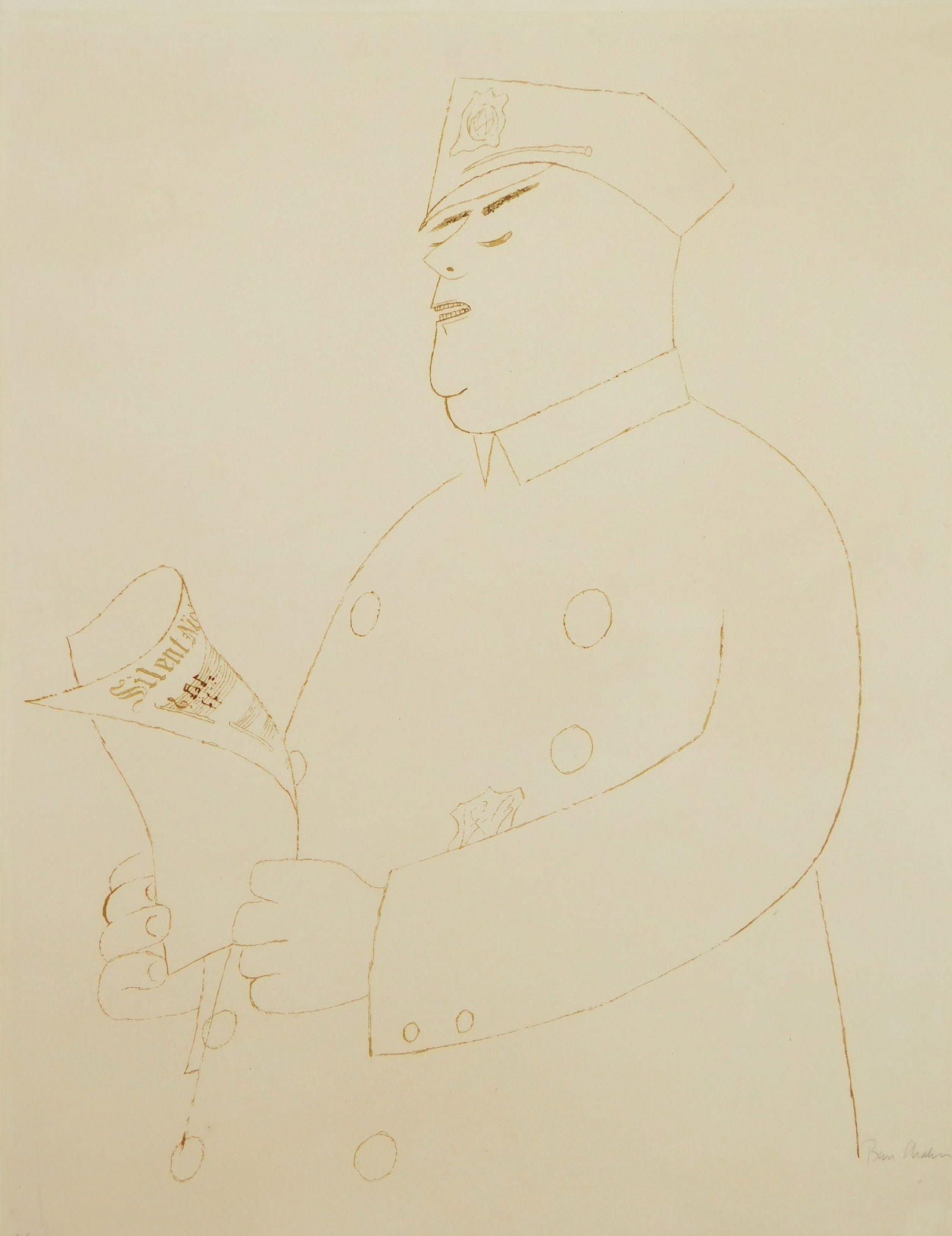 Ben Shahn (American, 1898-1969) silkscreen (1 of 5)