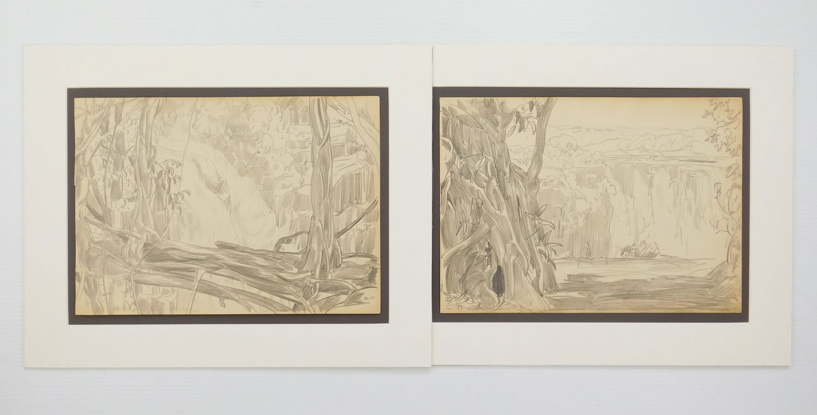 Frank Wilcox (American, 1887-1964) 2 graphite drawings (1 of 7)