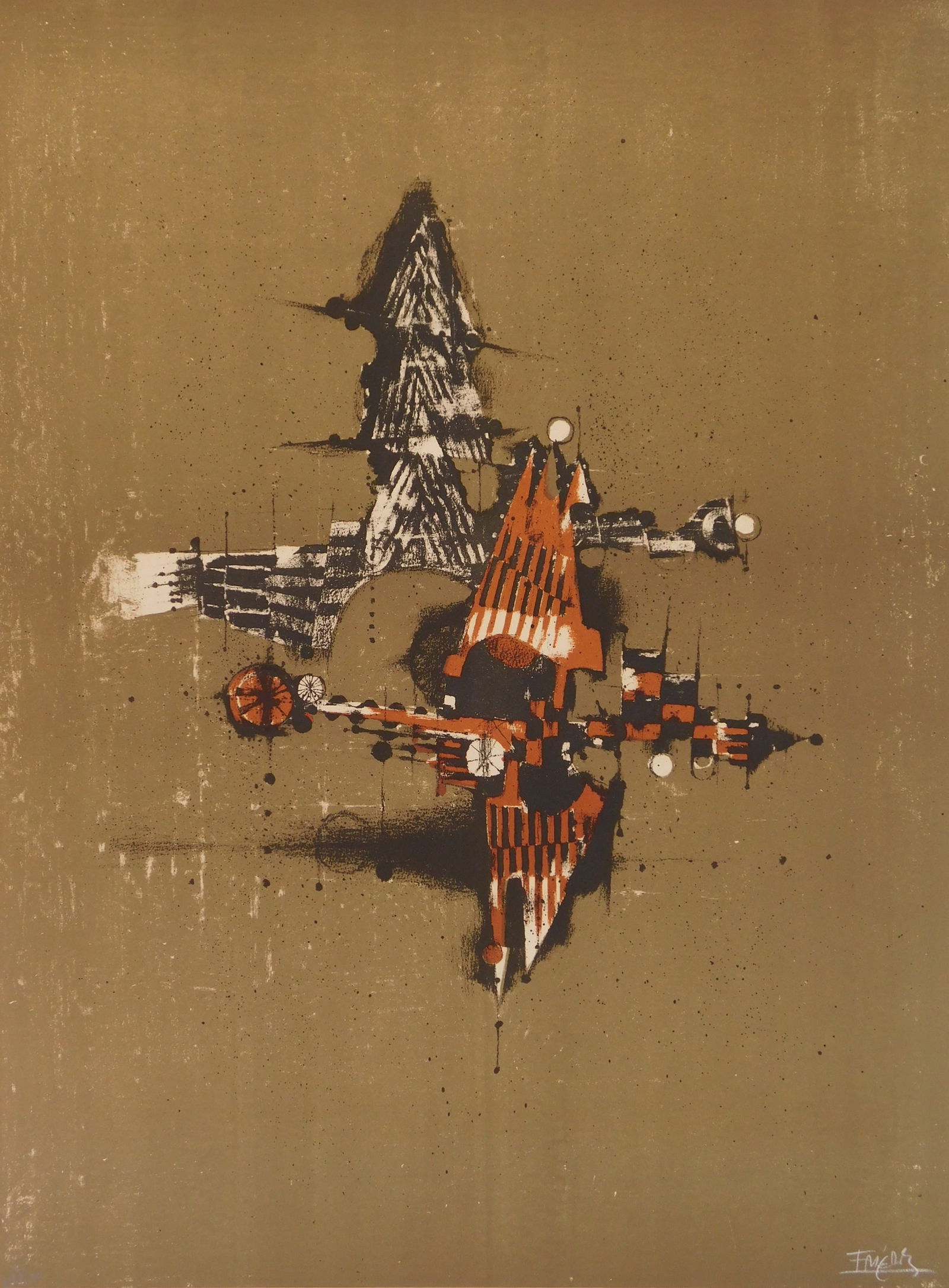 Johnny Friedlaender (German, 1912-1992)- lithograph (1 of 5)