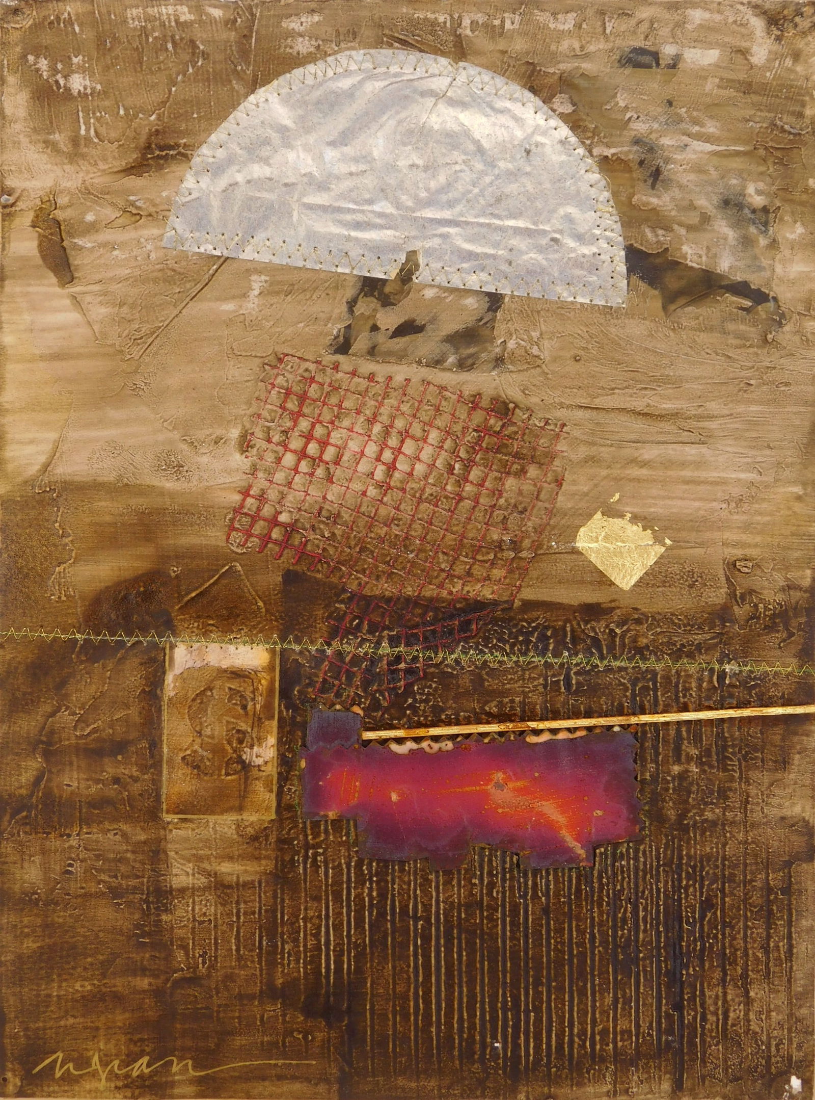 William Martin Jean ( American, 1936- ) mixed media (1 of 4)