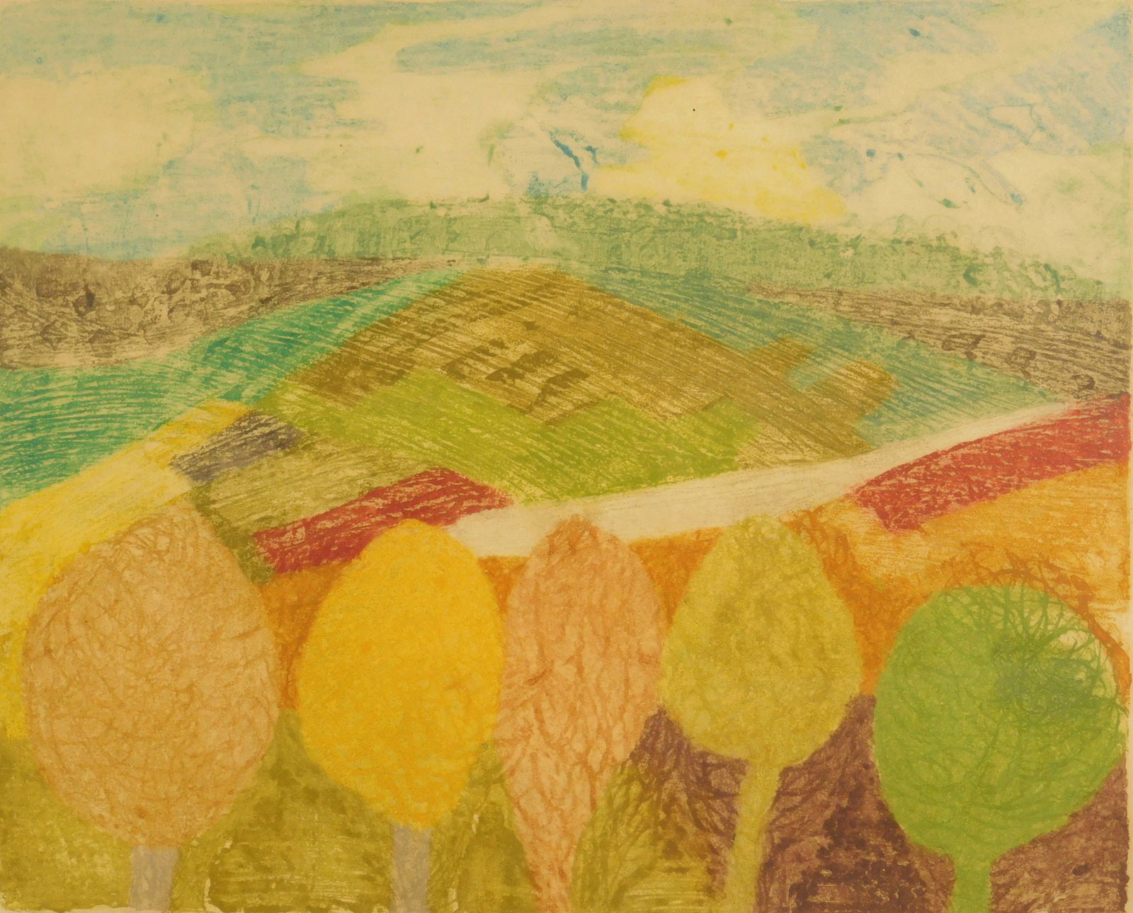 Ruth Kerkovius (American 1921-2007) etching (1 of 4)