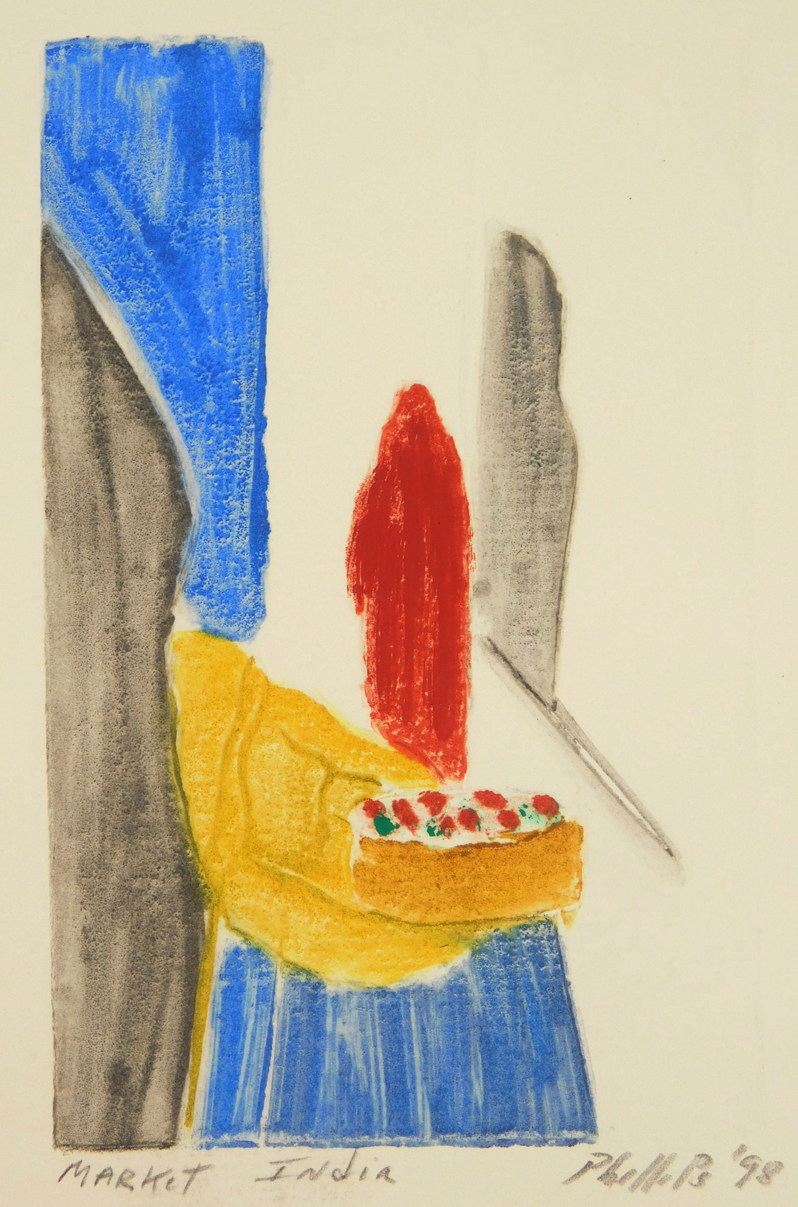 Matt Phillips (American, 1927-2017) monotype (1 of 4)