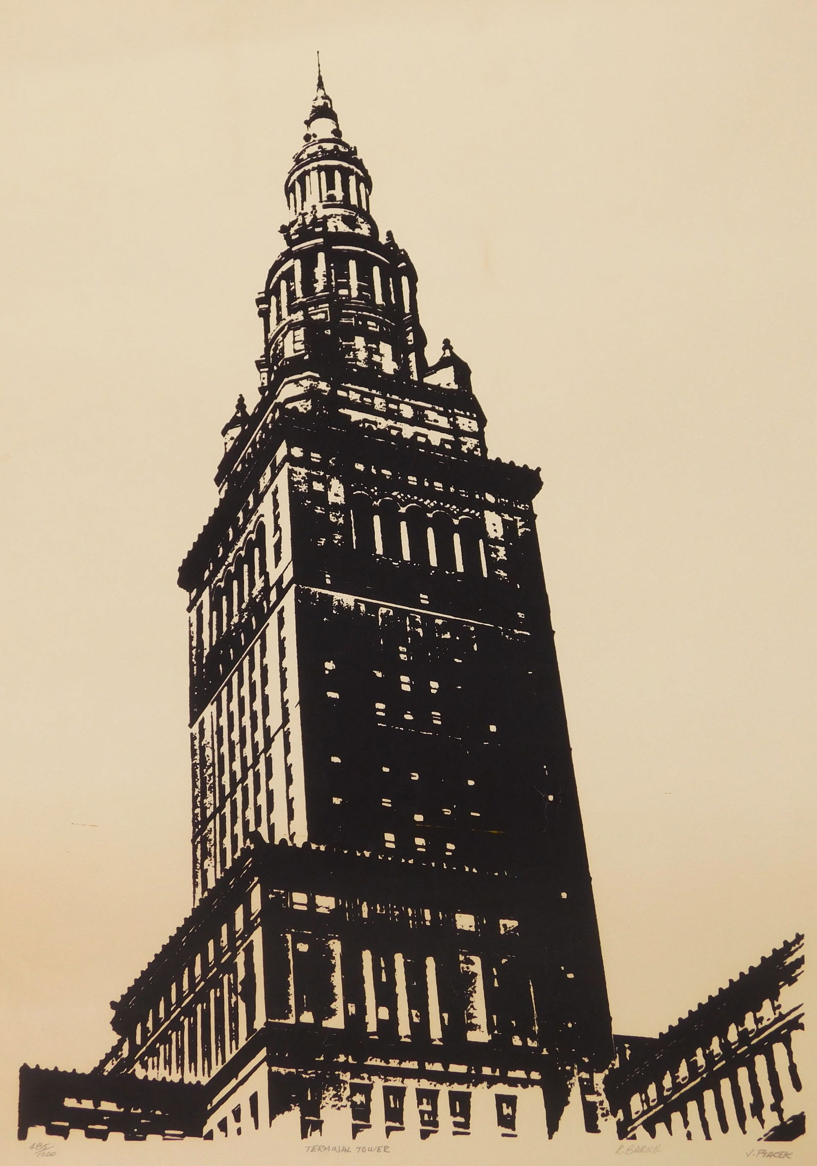 Jim Ptacek & R. Barick (American, 20th/ 21st. c.) silkscreen (1 of 4)