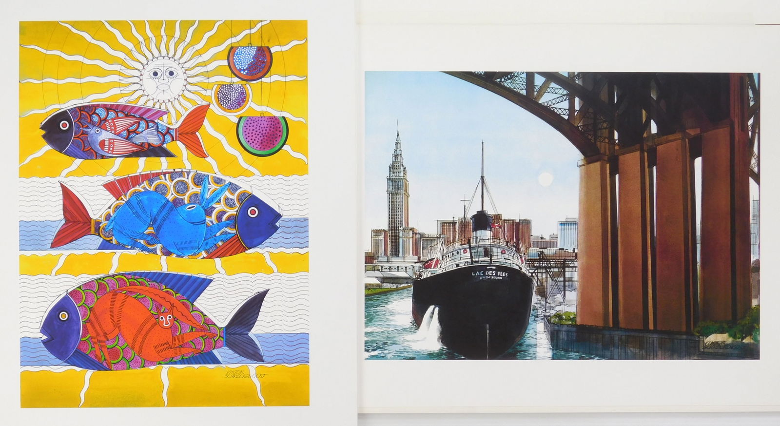 after Viktor Schreckengost (American, 1906-2008) off-set prints (1 of 5)